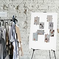 Vista 8 de Caballete de presentaciones de aluminio, ligero, plegable, Negro Paquete de 10