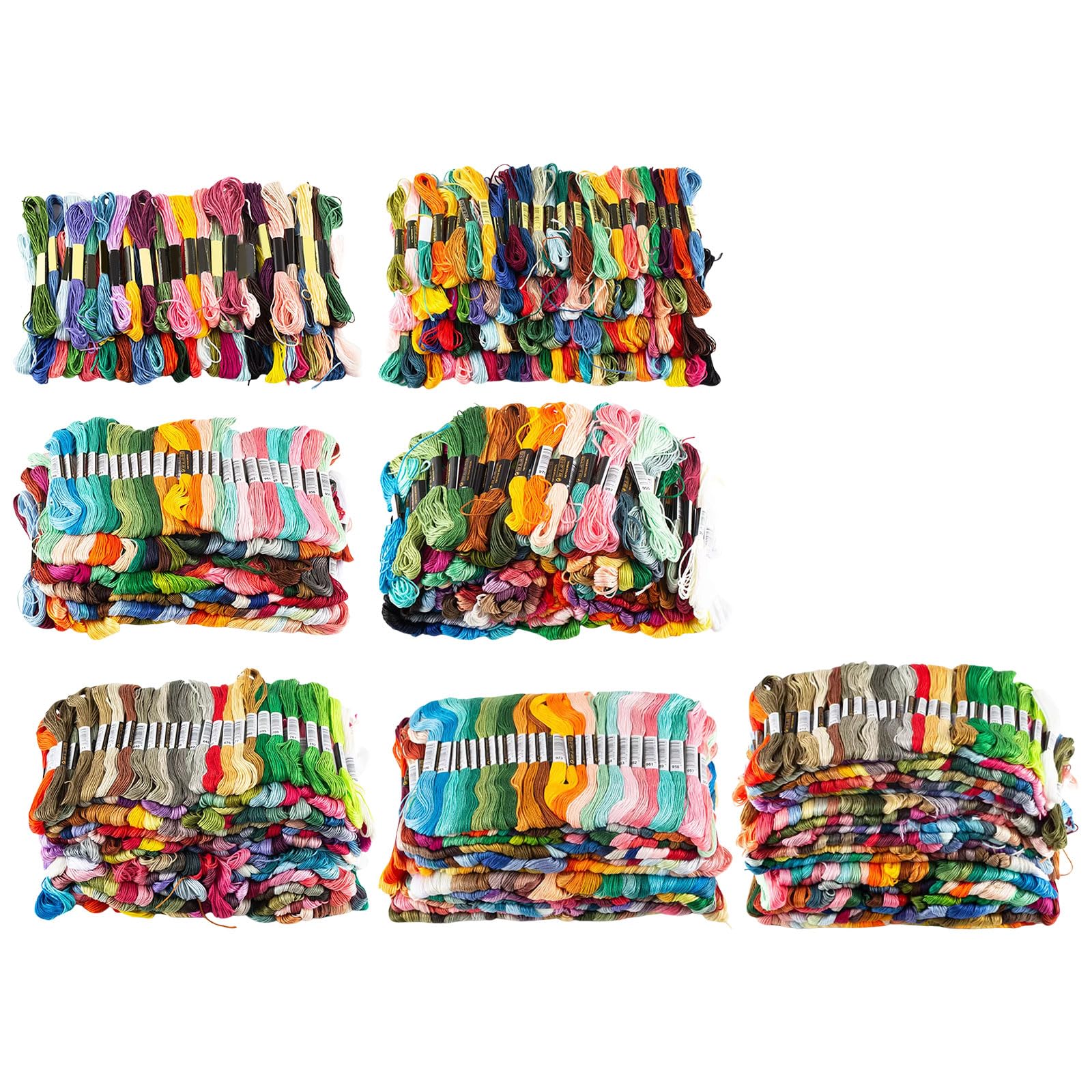 Stabiles Polyester Kreuzstichgarn, multifunktionales, sortiertes Stickgarn für handgefertigte Nähbegeisterte, professionelles Set