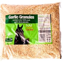 NAF Garlic Granules Refill, 1 kg | Natural garlic supplement for horses to support respiratory wellbeing, circulation and everyday health