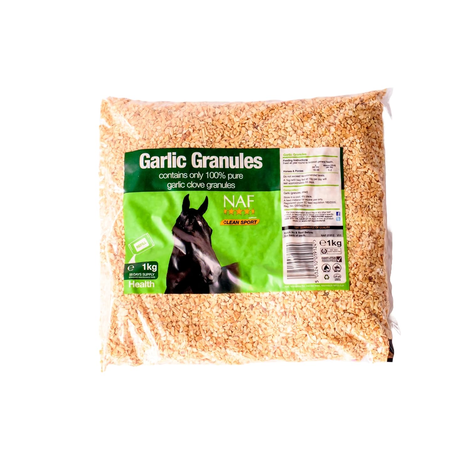 NAF Garlic Granules Refill, 1 kg
