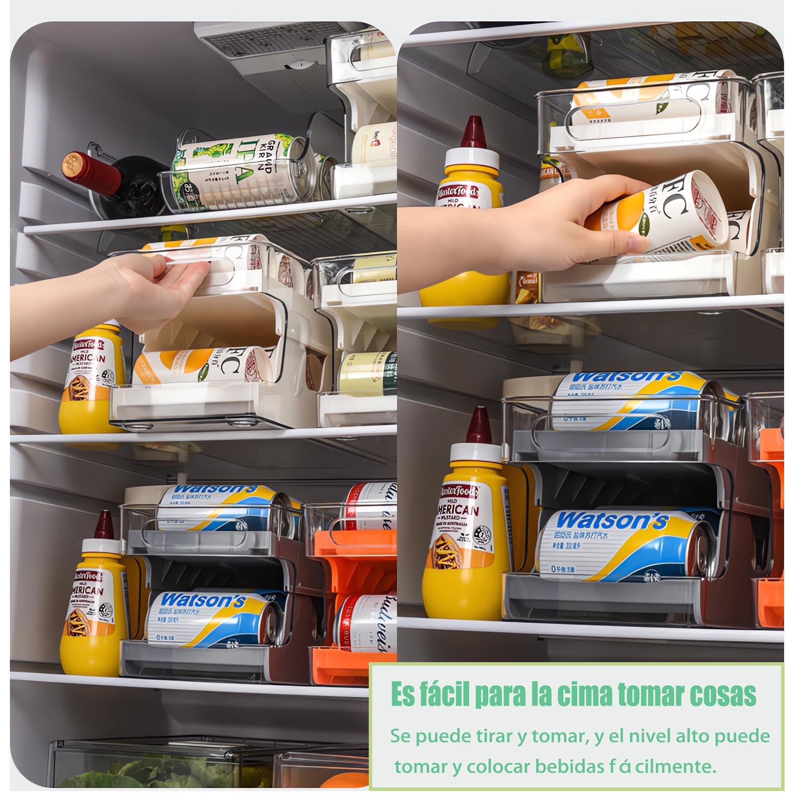 dosen aufbewahrung kühlschrank Dosenspender für Kühlschrank, Rollen, Dosen-Organizer für Kühlschrank, transparent, Aufbewahrungsbox für Kühlschrank, von Getränken, Obst, Gemüse Küche, Haushalt & Wohnen Farbe:Woodlove Kopfhörer Etui selber machen Ultraschallalbum