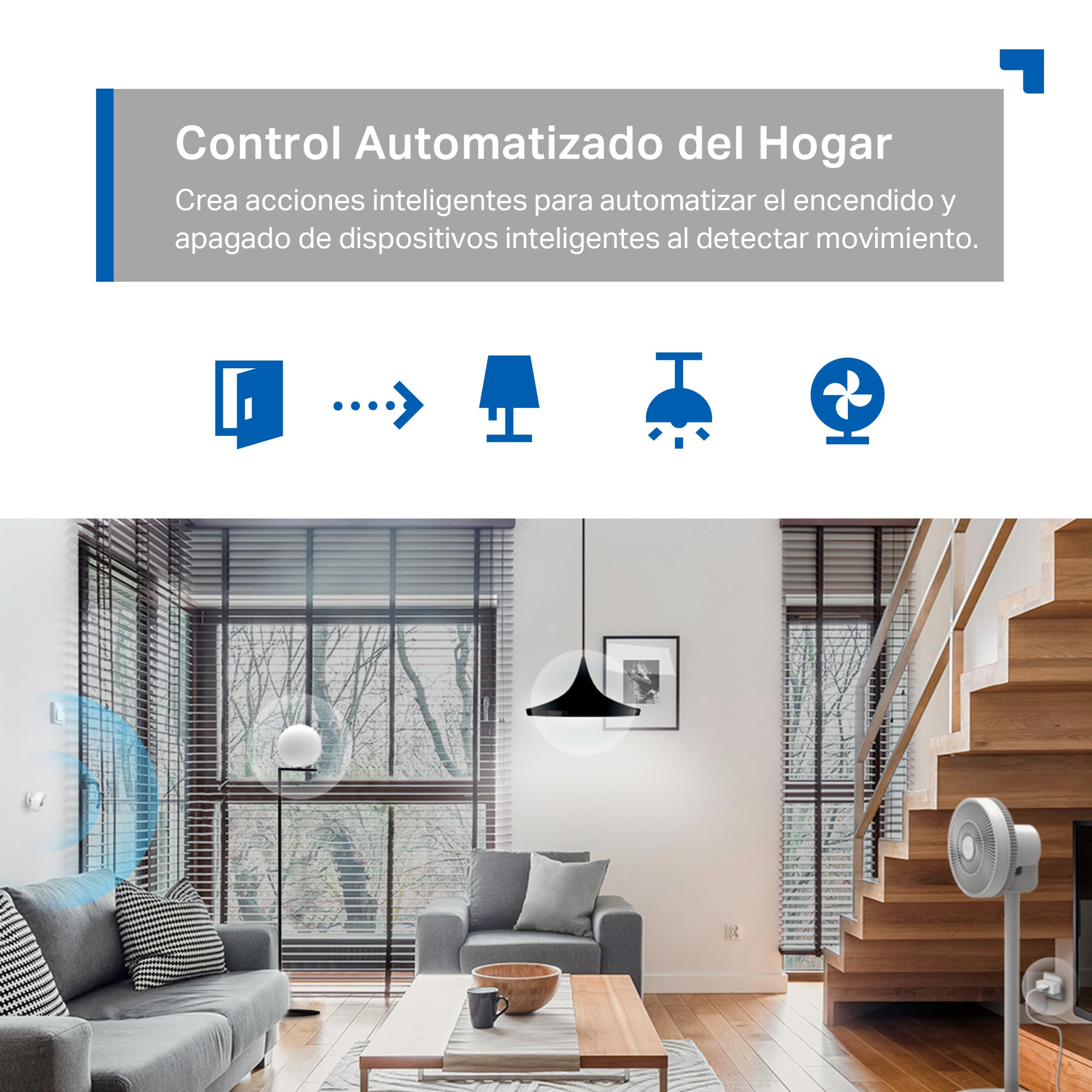 Tapo TP-Link T100 - Detector de Movimiento WiFi, Amplia Cobertura, Sensor de Alarma Antirrobo,Rotación 120º, Montaje Magnético, Control App, Requiere Hub