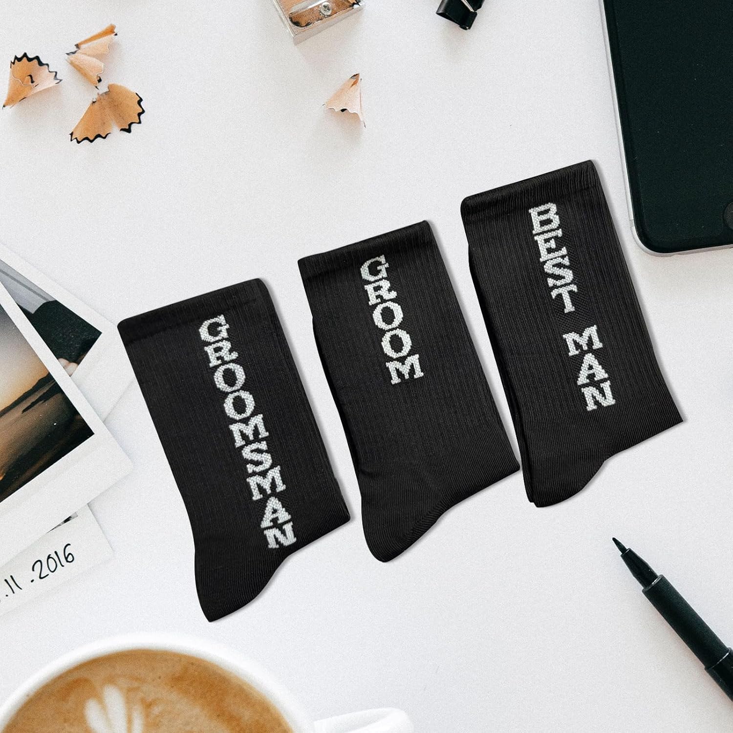 10 Pcs Groomsmen Gifts Funny Socks for Wedding Gifts Best Man from Groom - Image 2