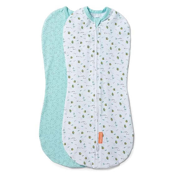SwaddleMe Pod Small/Medium, 2 Pack, Little Bees, 03