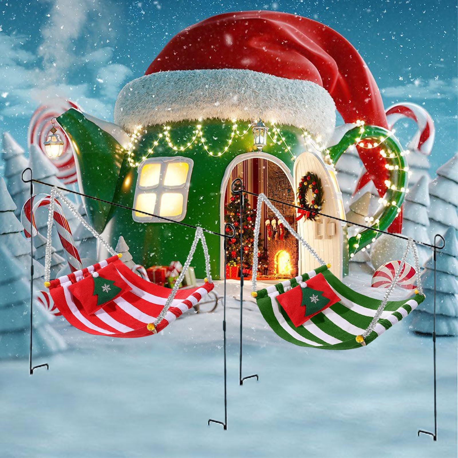 weihnachtsmann hängematte 2 Stück Weihnachtselfen Hängematte, Elfenpuppen Zubehör Set, Puppenstubenzubehör Weihnachtselfe Hammock in Grün und Rot für Weihnachten Lustiges Elfen-Ornament Spielzeug Farbe:Milchkaffe Category:Kinder Jugend Fahrräder_24 x 2.0 Reifen mit toller Offroad Optik Fender Rhodes Electric Piano