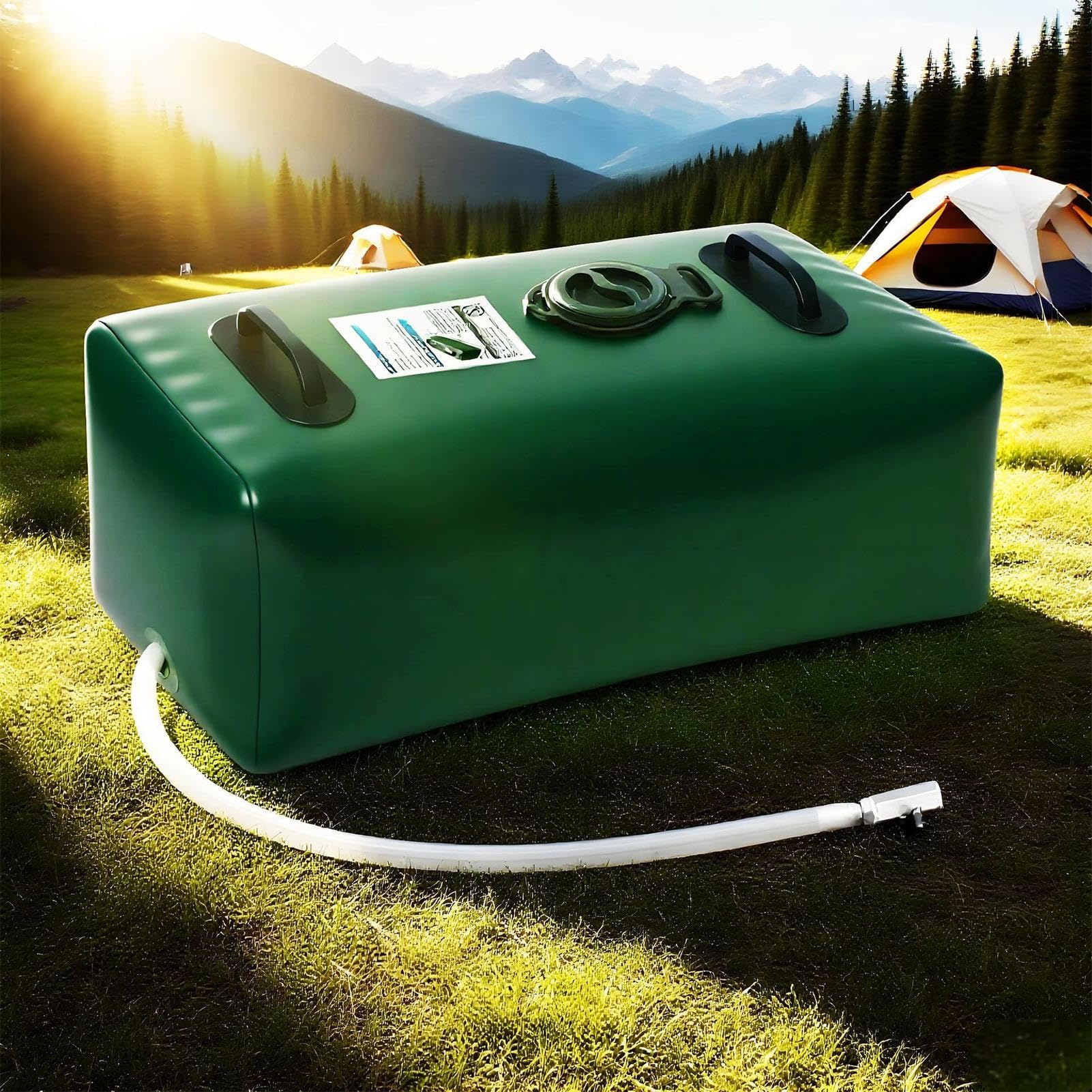 Poche à eau portable – Récipient d'hydratation pliable, sac de rangement de grande capacité | Design flexible, souple et résistant aux fuites, produit d'équipement d'extérieur léger et durable