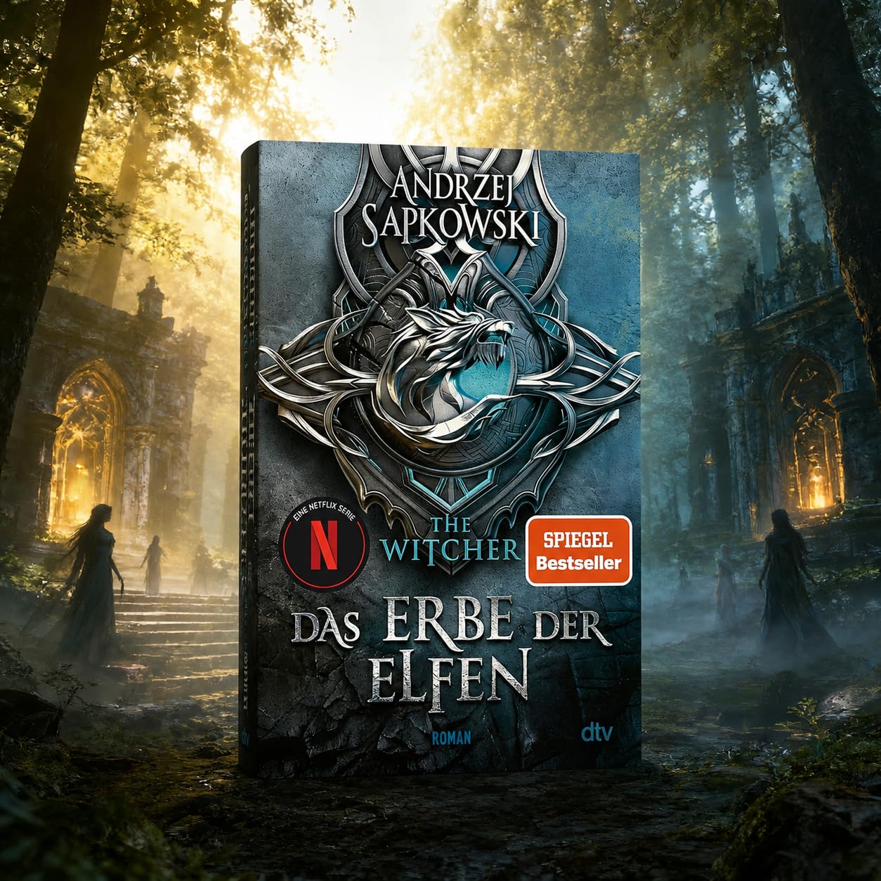 Andrzej Sapkowski - The Witcher Bücher Bundle 1-5 Der Hexer: Das Erbe der Elfen, Die Zeit der Verachtung, Feuertaufe, Der Schwalbenturm, Die Dame vom See - Fantasy Romane mit exklusivem Lesezeichen