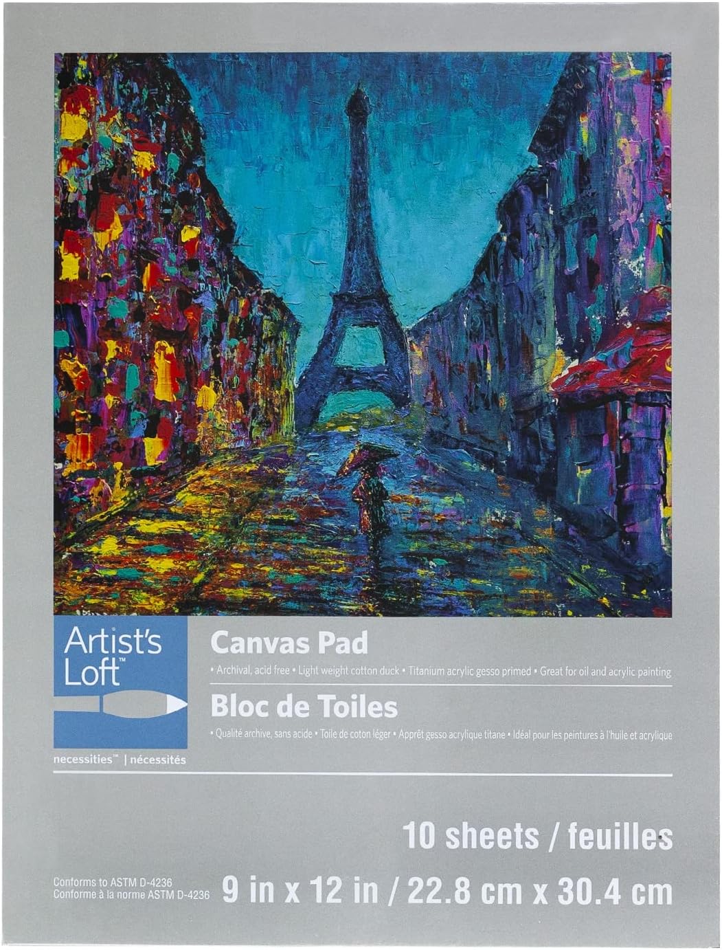12 Pack: Canvas Pad by Artist's Loft™ Necessities™, 9”; x 12”;