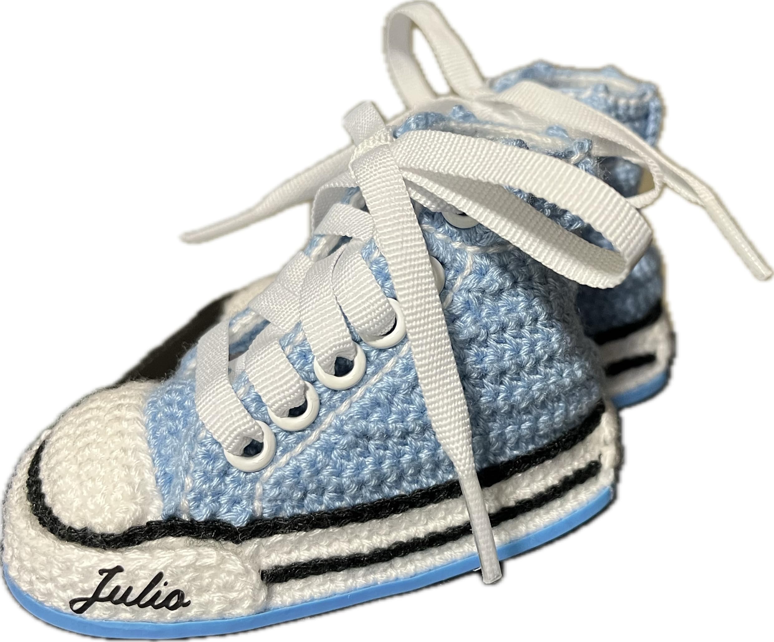 Scarpine Neonato realizzate con Uncinetto. Scarpe/Scarponcini Sportivi per Bebè, Lavorati all'Uncinetto Disponibile in Tutte Le Taglie Bambino. Ti regaliamo Il Nome del Bambino inciso
