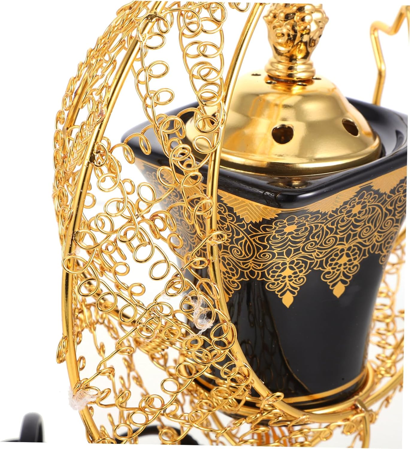 Uonlytech Electric Incense Burner Ceramic Censer with US Plug Indoor Aromatherapy Burner for Sandalwood and Charcoal Antique Style Desktop Incense Holder for Home Decoration and Air