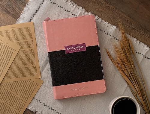 Miniatura 2 de Biblia Reina Valera 1960 tamaño manual letra grande 12 puntos- Imitación Piel cafécafé con cierre y con índice. Colección bitono