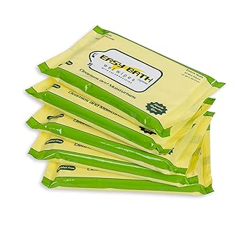 Easy Bath Wipes Wet Wipe | Enriched with Aloe Vera | Wet Wipes With Aloe Vera | 32X32Cms |10 Wipes Per Pack | Combo of 5| Total 50 Wipes