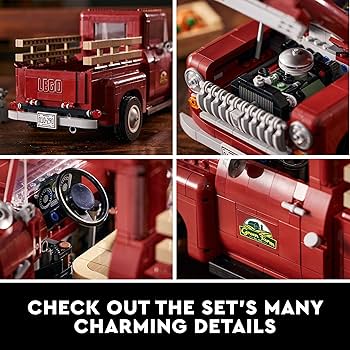 レゴ 10290 Amazon.com: LEGO Icons Pickup Truck 10290 Building Set for