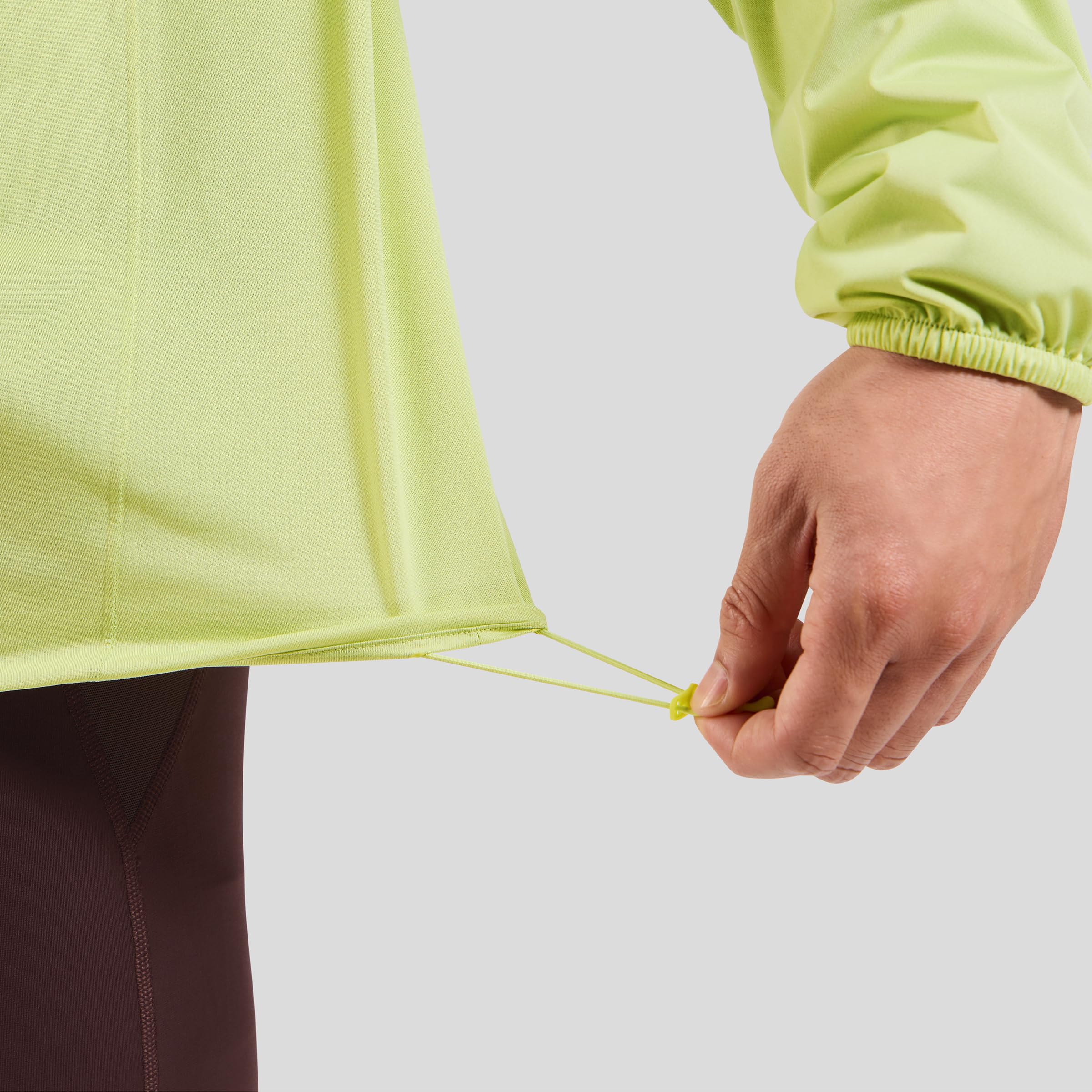 Odlo Herren Zeroweight Waterproof Jacket Laufbekleidung Laufjacke Shadow Lime - Limette L