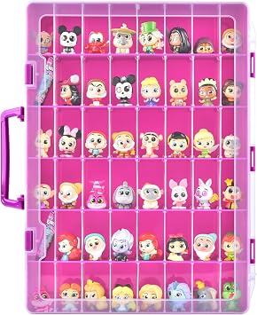 Xuerdon Vitrin Disney Doorables Koleksiyonluk Mini Figürler ile Uyumlu / MGA Eğlence Miniversi için. Çoklu Gözetleme için Oyuncak Saklama Düzenleyici Konteyner / Köy Gözet Karakterleri için (Sadece Kutu)--Mor