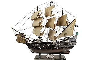 SAILINGSTORY Wooden Pirate Ship Model Black Pearl