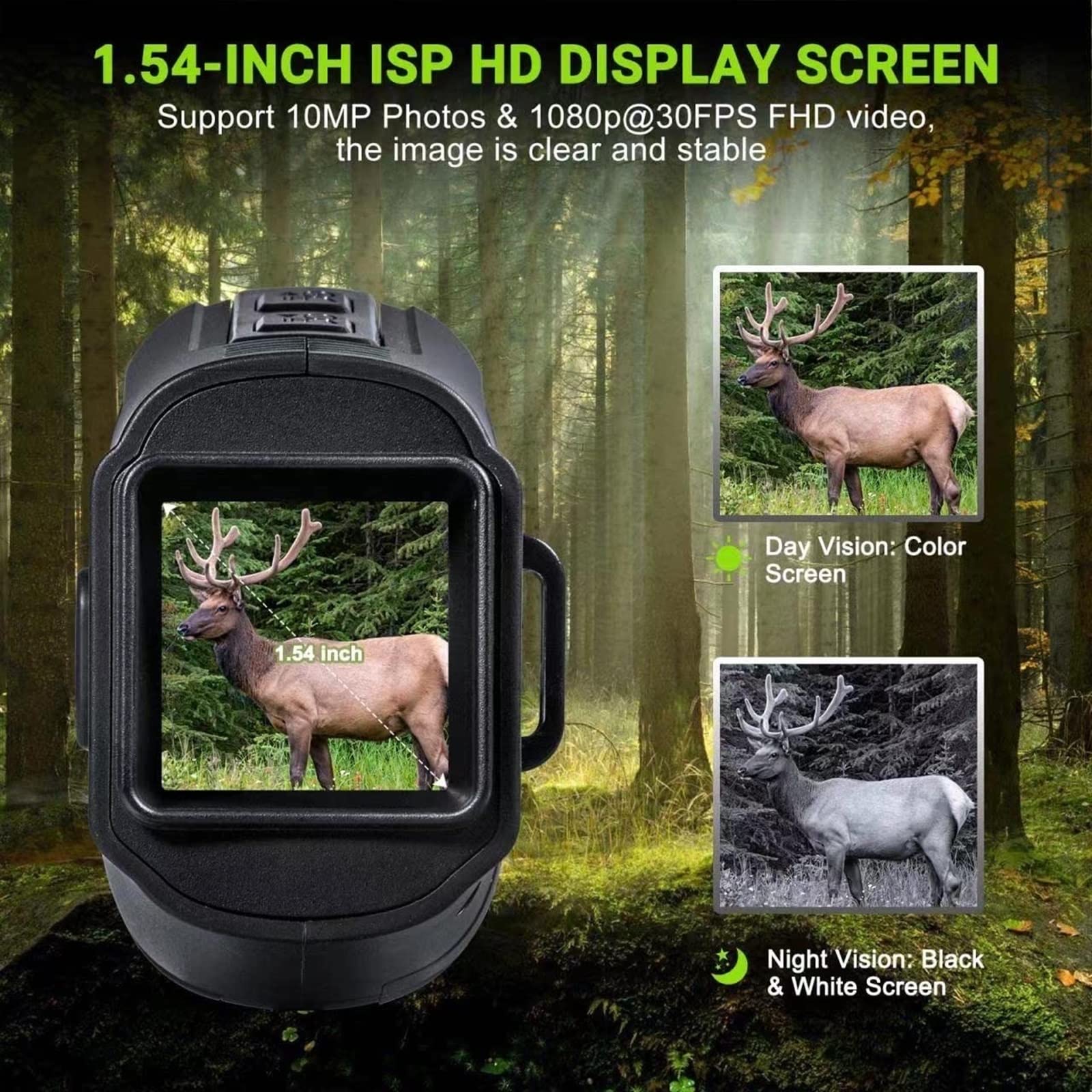 Gogle noktowizyjne, 1080P HD monokularowy noktowizor akumulator na podczerwień 5x zoom cyfrowy gogle polowanie Camping teleskop nagrywanie na zewnątrz(R11 Wholesale Price)