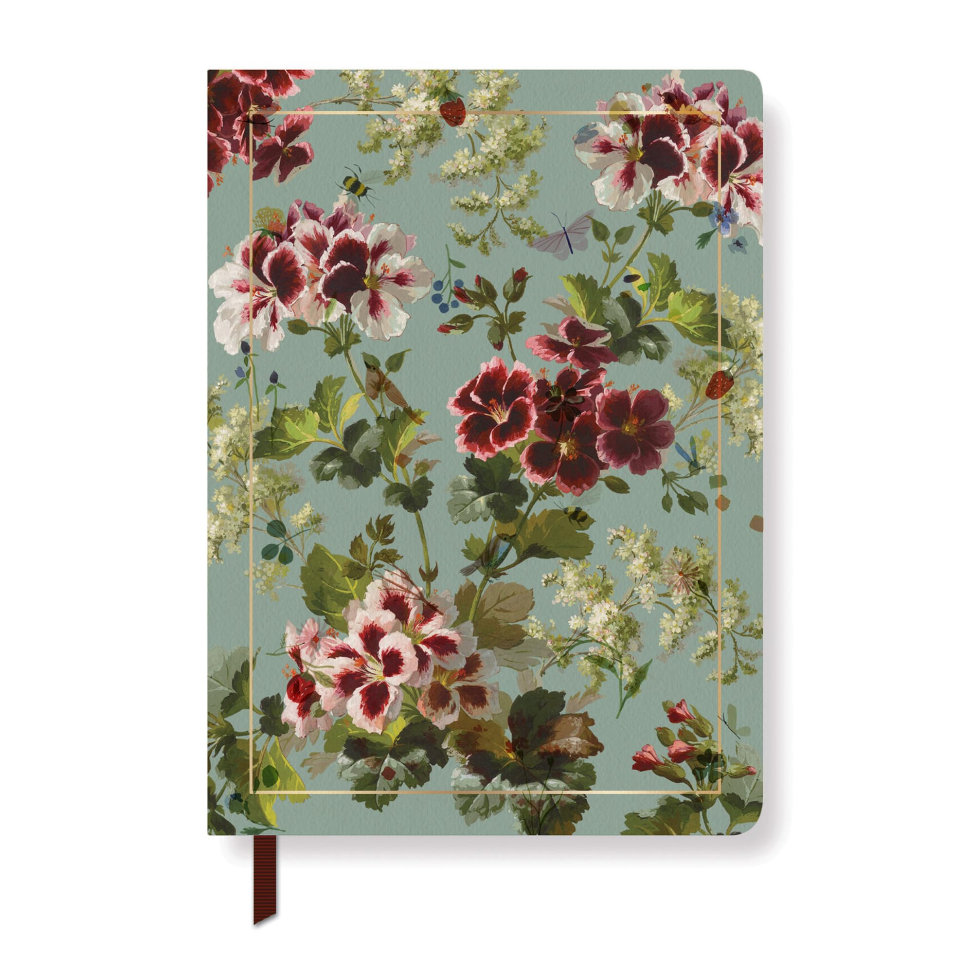 Journal de poche fleuri Fringe Studio géranium carnet de notes 208 pages - 4