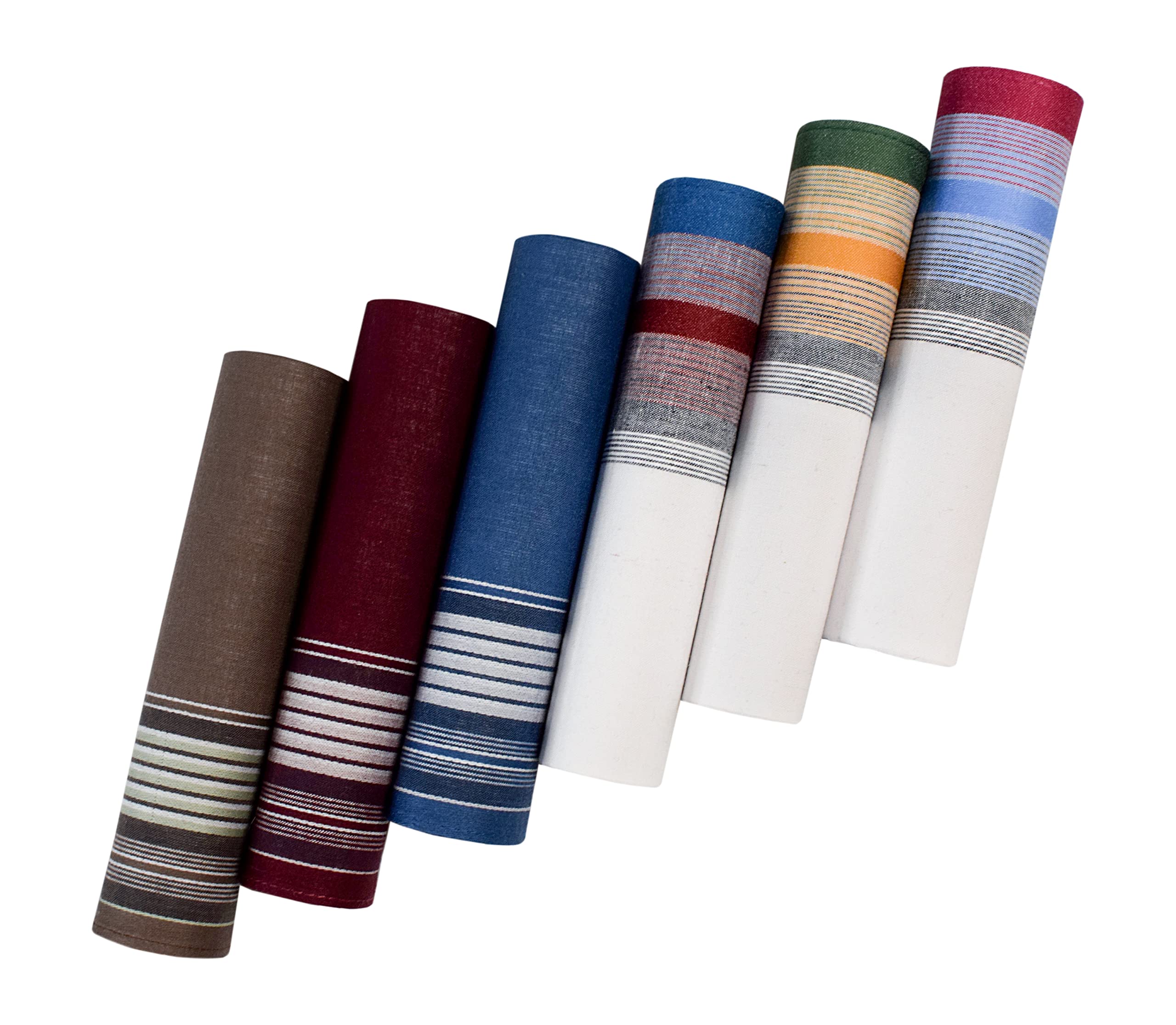 ETEXMen's Elegant Luxury Handkerchiefs (Pack of 6 in gift box) - M37-203A