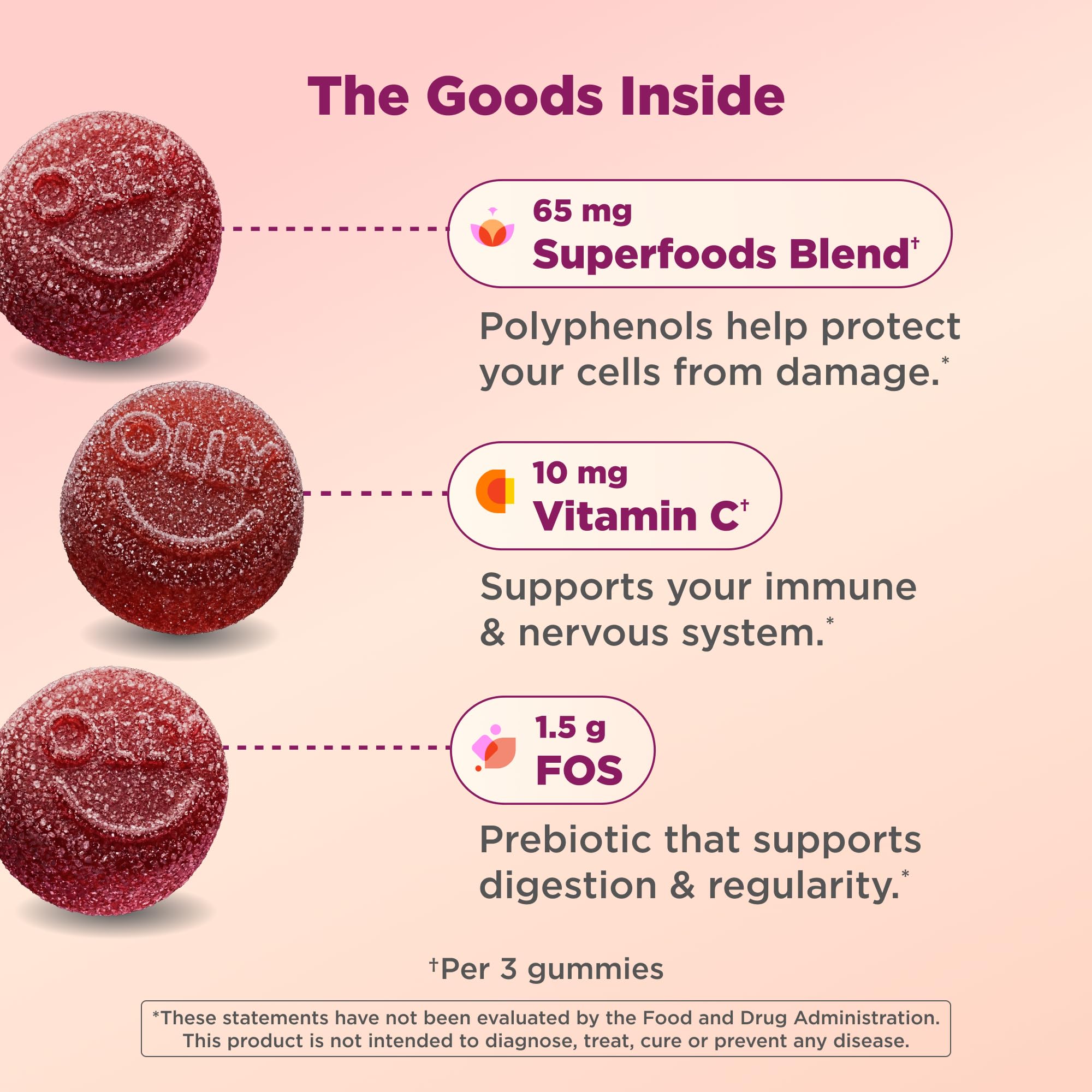 OLLY Supergood Superfoods, Supports Immune & Digestive Health* - 60 Count — Amazon image 2