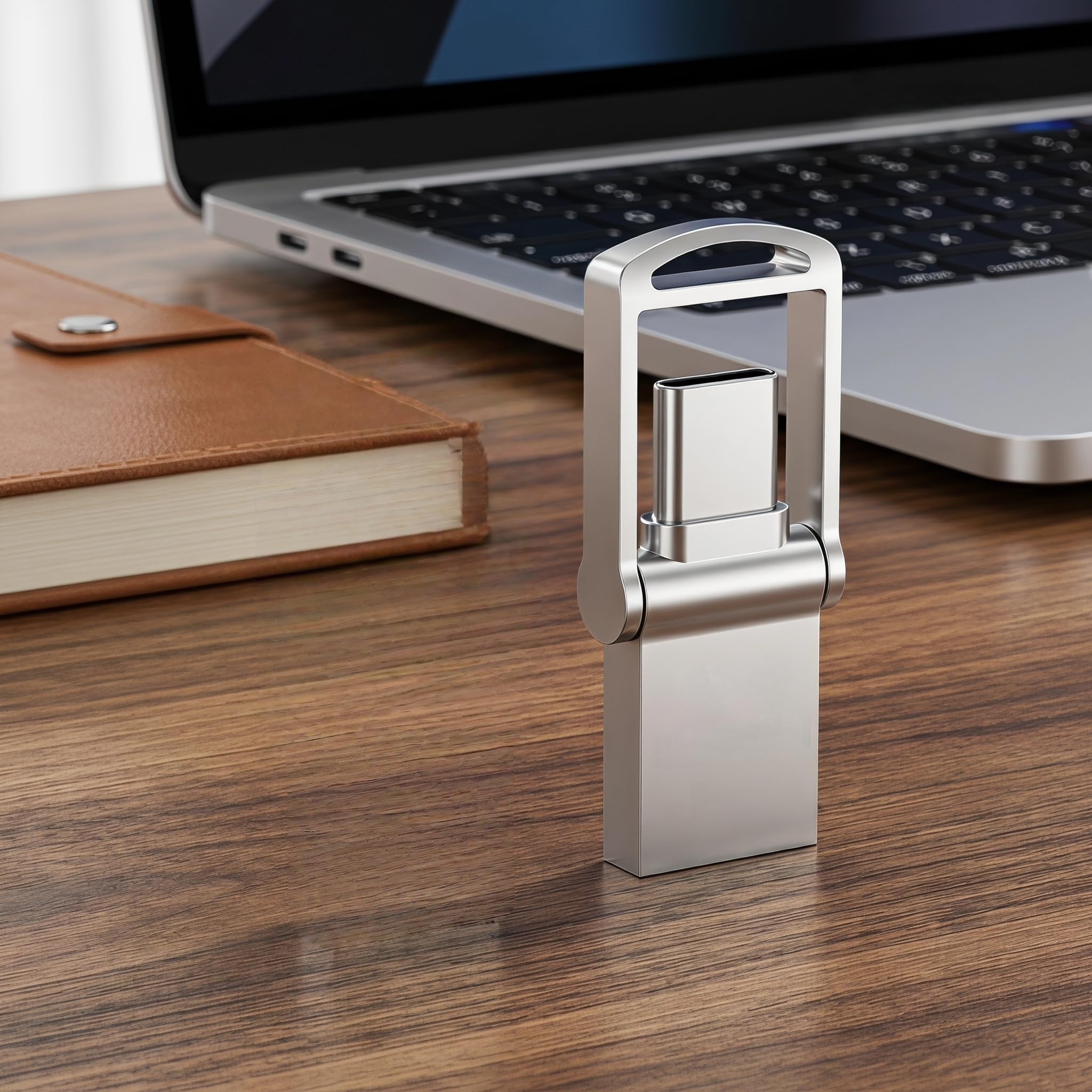 Flash Drive USB C de 64 GB 2 em 1, interface dupla, tipo C e USB 3.0, pendrive OTG