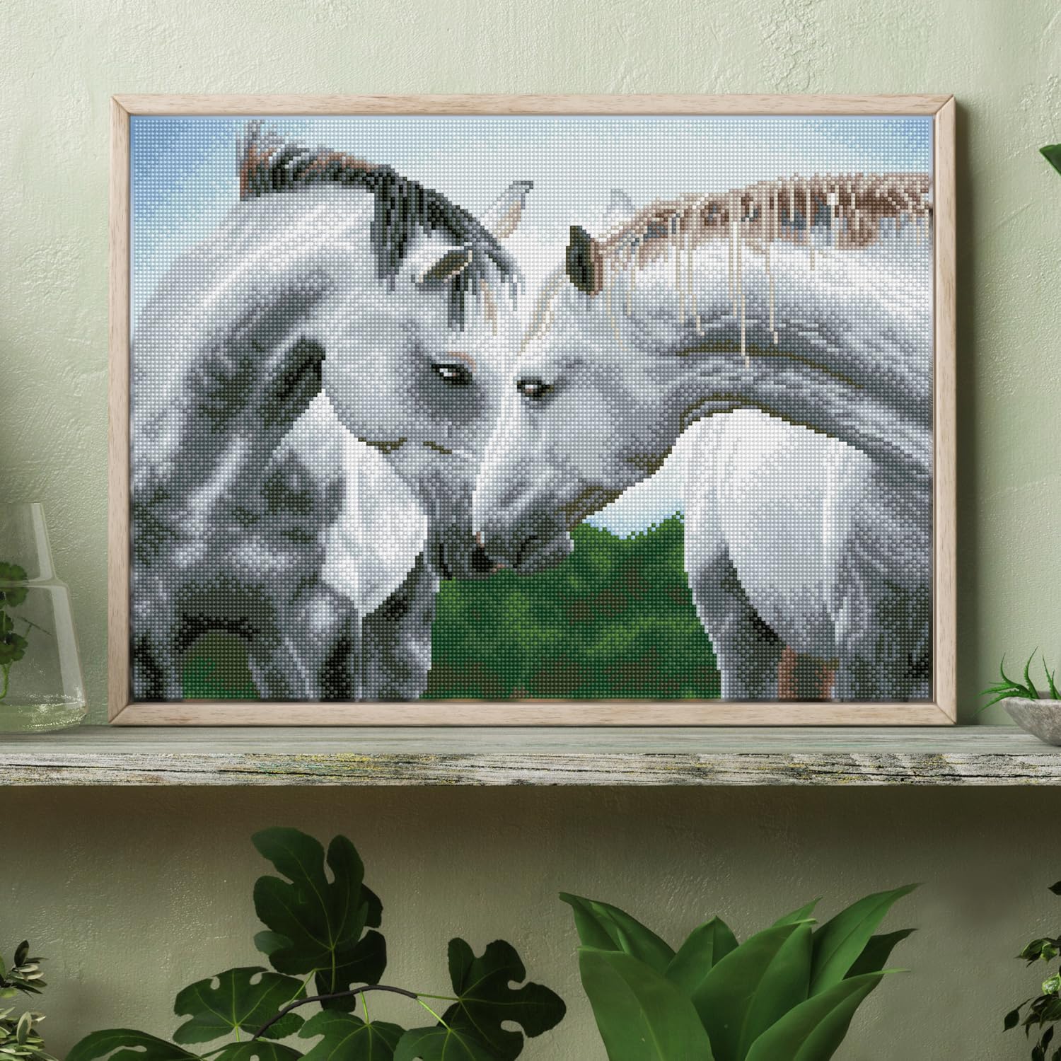4pz Diamond Painting Segnalibri, Pittura con Diamanti 5D per Gli Amanti dei Libri Pelle PU