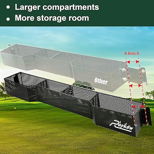 Miniatura 2 de Roykaw Carrito de golf delantero interior cesta de almacenamiento de tablerobandeja organizadora para carrito de golf EZGO TXT 1994 en adelante G&E,