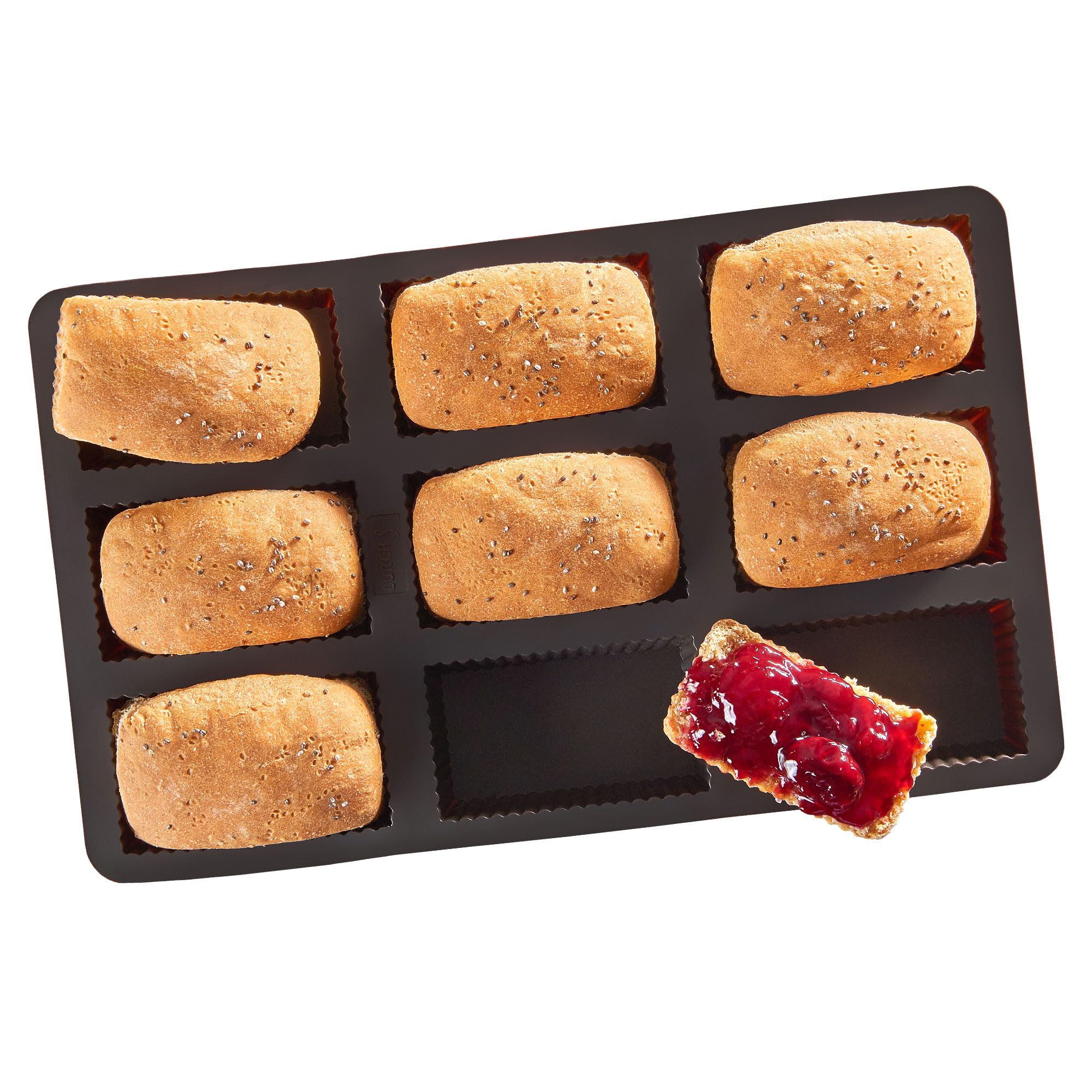 Lurch "Flexiform Brownie Mould, Brown, 9-Piece