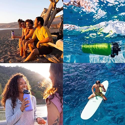 Miniatura 6 de Tapa con pajita para termo hidráulico, tapas con pajita compatibles con termo hidráulico de boca ancha de 12/18/20/32/40 oz, tapa de bebida a prueba