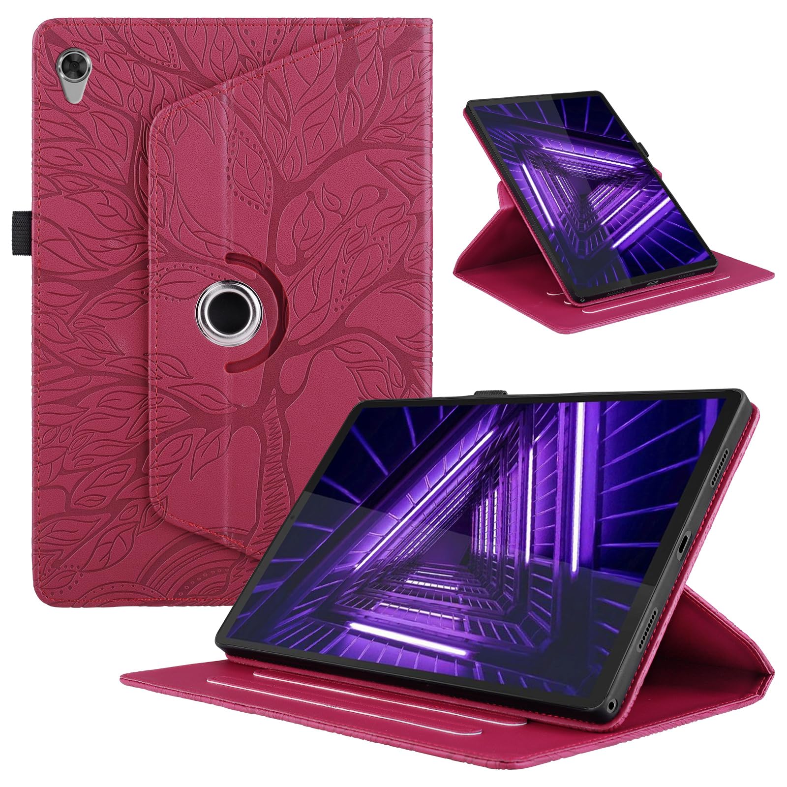Custodia In Pelle PU Con Stilo Per Lenovo Tab M10 FHD Plus 2020 (10.3") - Farfalla Verde, Con Portapenne