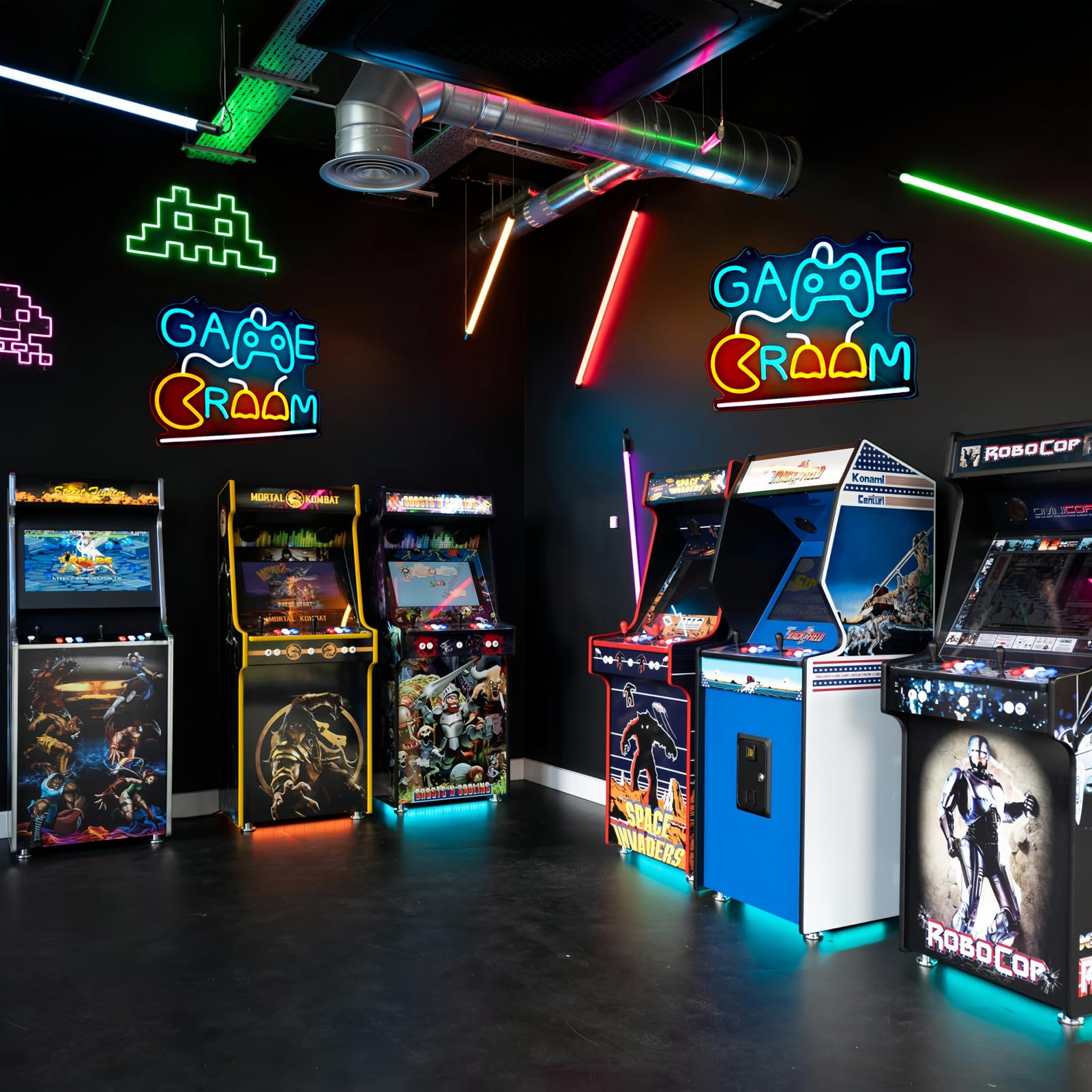 Insegna al neon Gamer - Luci LED dimmerabili alimentate tramite USB, per decorazione da parete