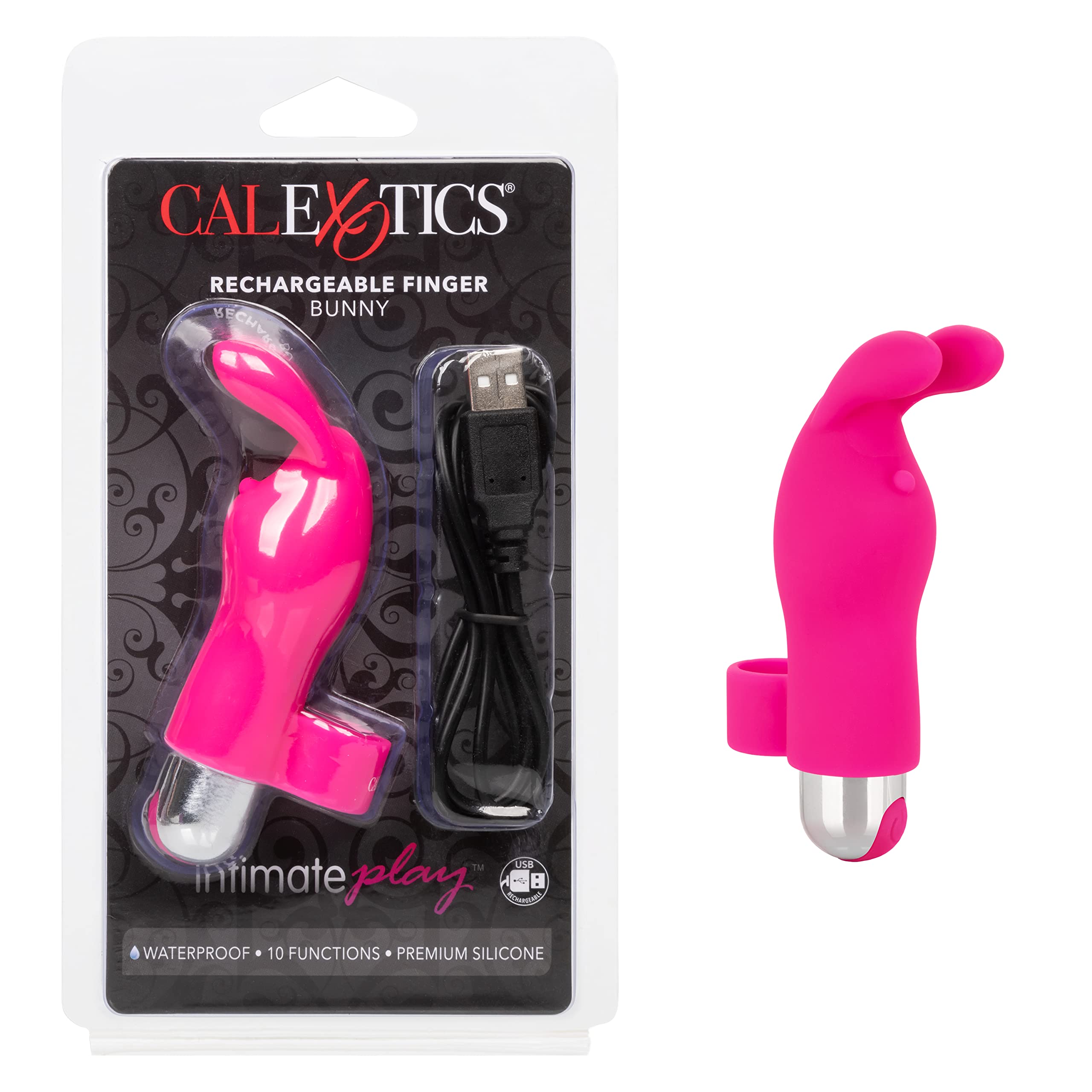 Calexotics - Estimulador dedal conejito de color fucsia