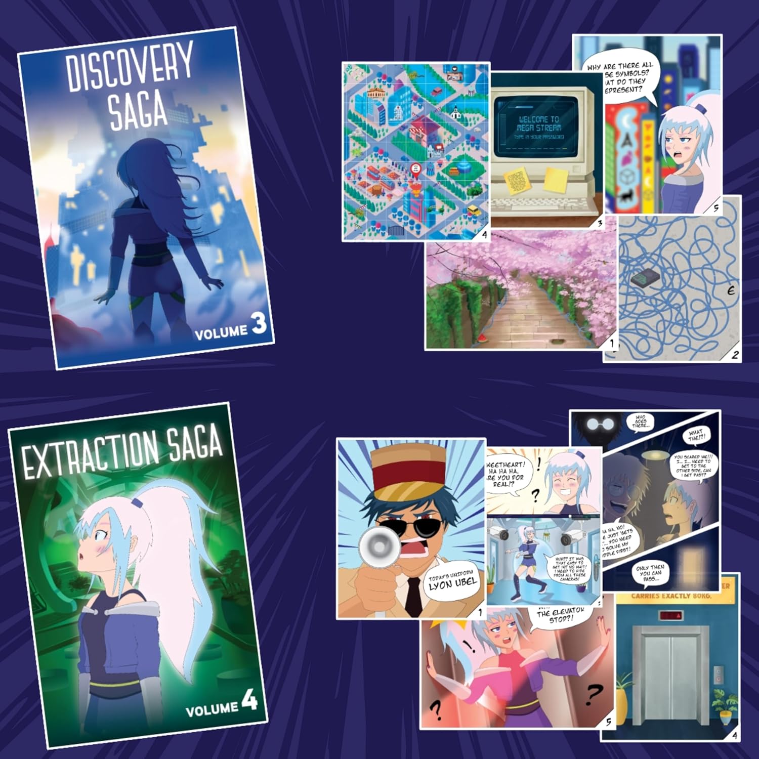 Lost Escape Game. Manga Style Escape Room Game. Complete with 5 Volumes. Family Games Night. Play Solo or in Teams.