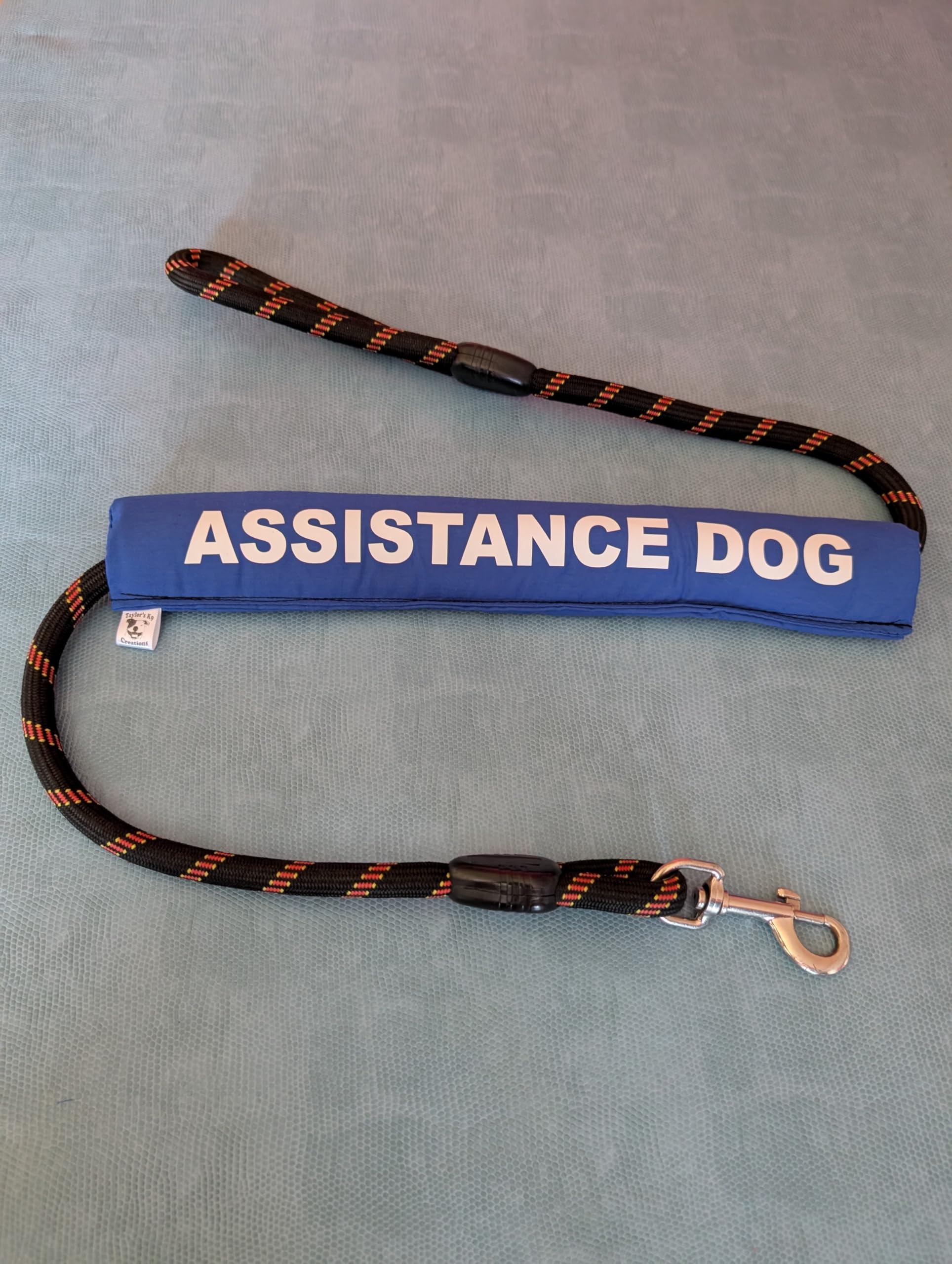assistance dog, dog lead sleeve cover wrap, colour choices (pink)