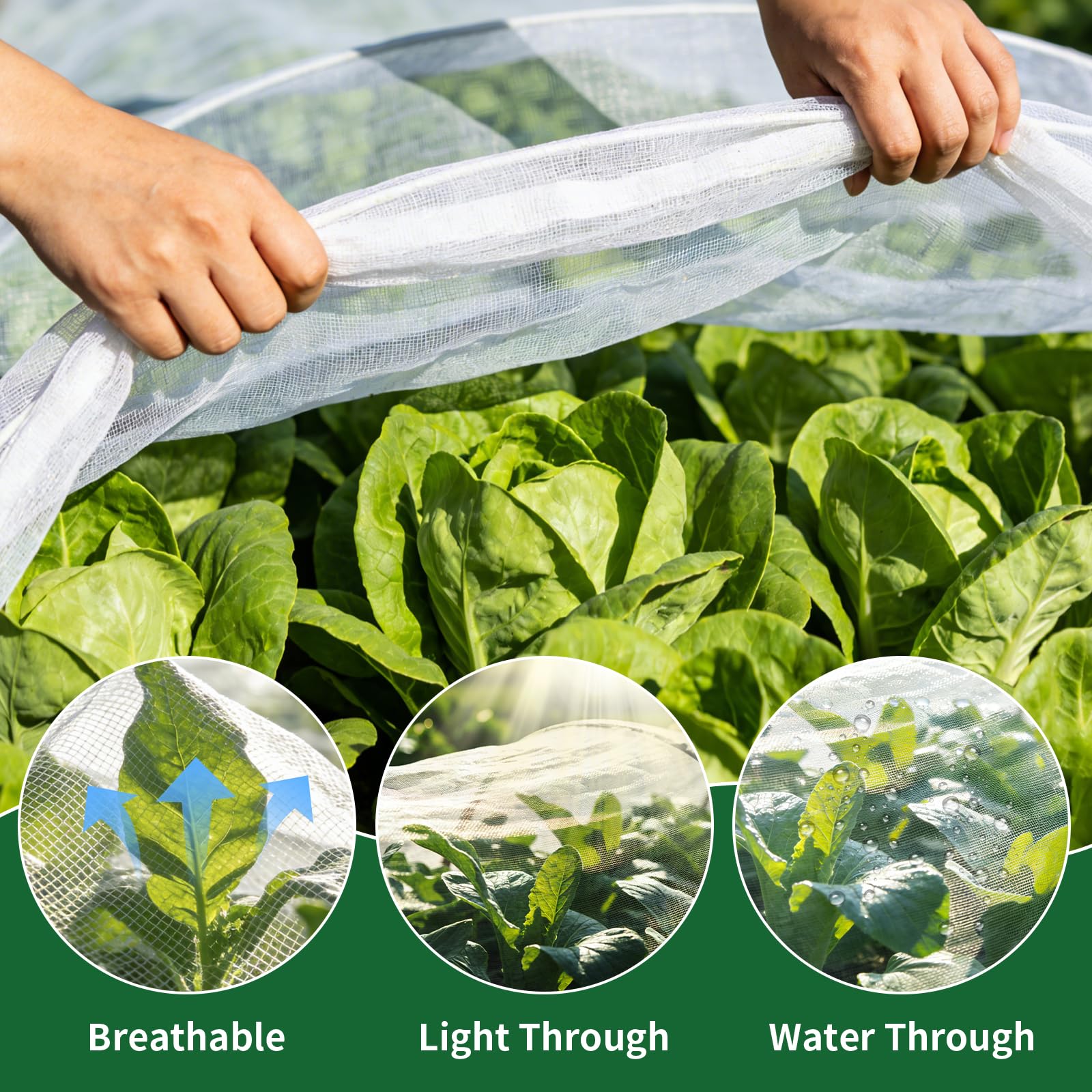 Filet Anti-Insectes 1.2 x 3m Maille Fine Protection Plantes Potager