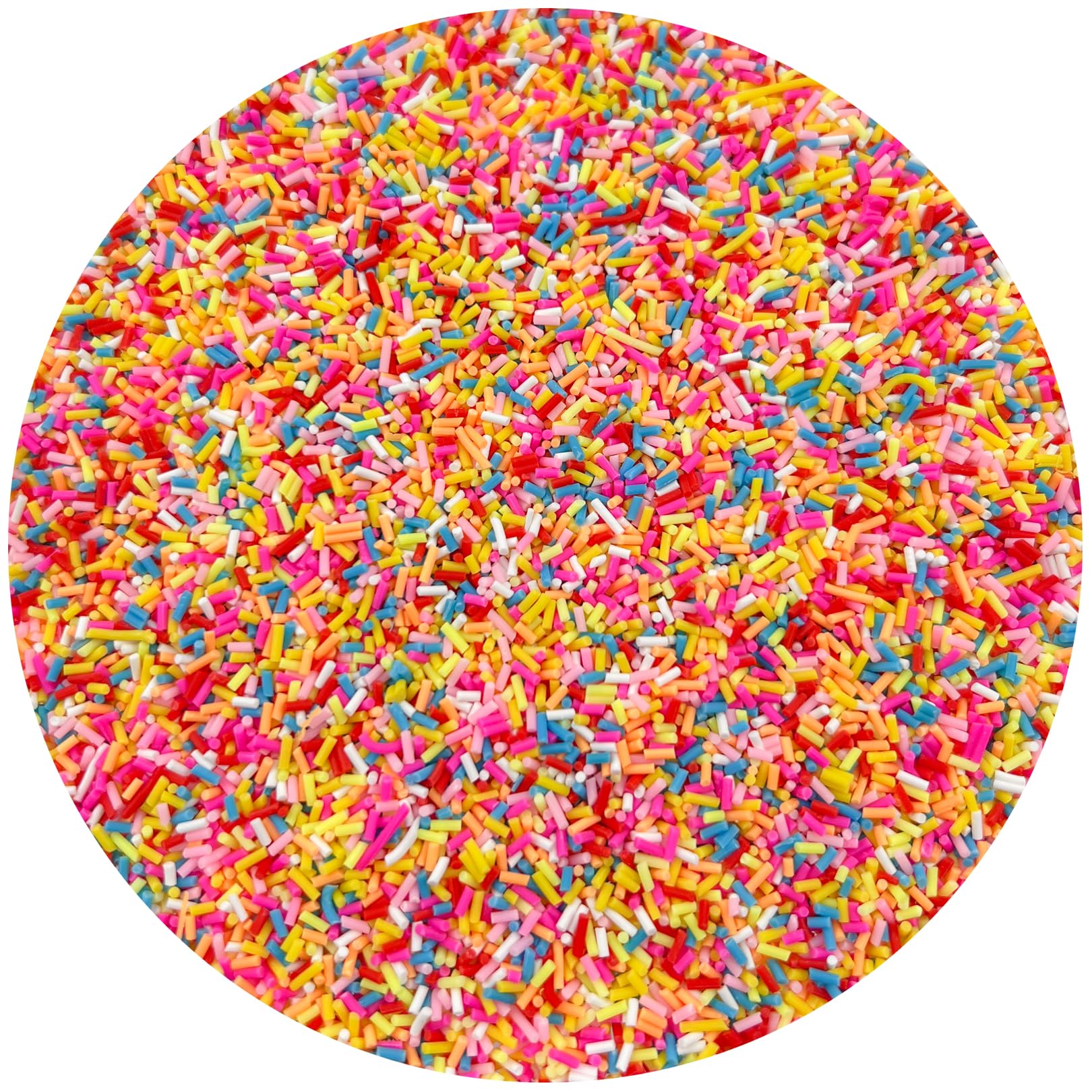 Daiyifiy 100G 2-5MM Fake Sprinkles Resin Sprinkles Fake Candy Sprinkles Clay Sprinkles Polymer Sprinkles Polymer Clay Slices for Nail Art DIY Crafts