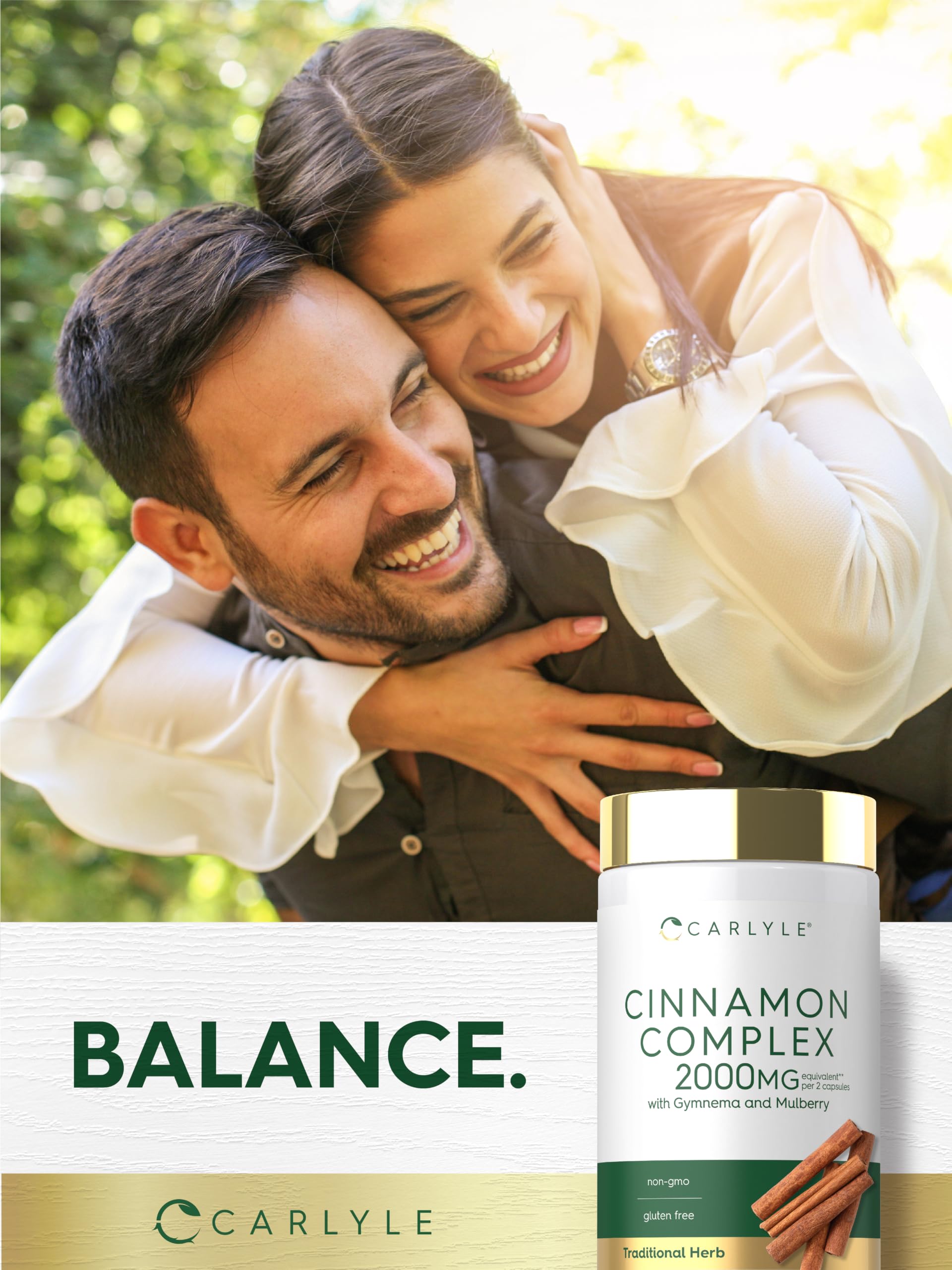 Carlyle Ceylon Cinnamon Complex with Gymnema and Mulberry | 150 Capsules — Amazon image 6