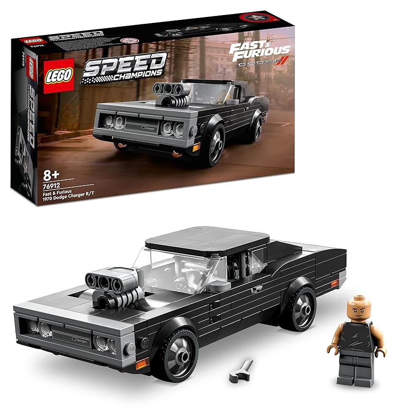 Immagine del prodotto LEGO 76912 Speed Champions Fast & Furious 1970 Dodge Charger R/T, Modellino Di Auto Giocattolo Con Minifigure Di Dominic Toretto, Set Da Collezione