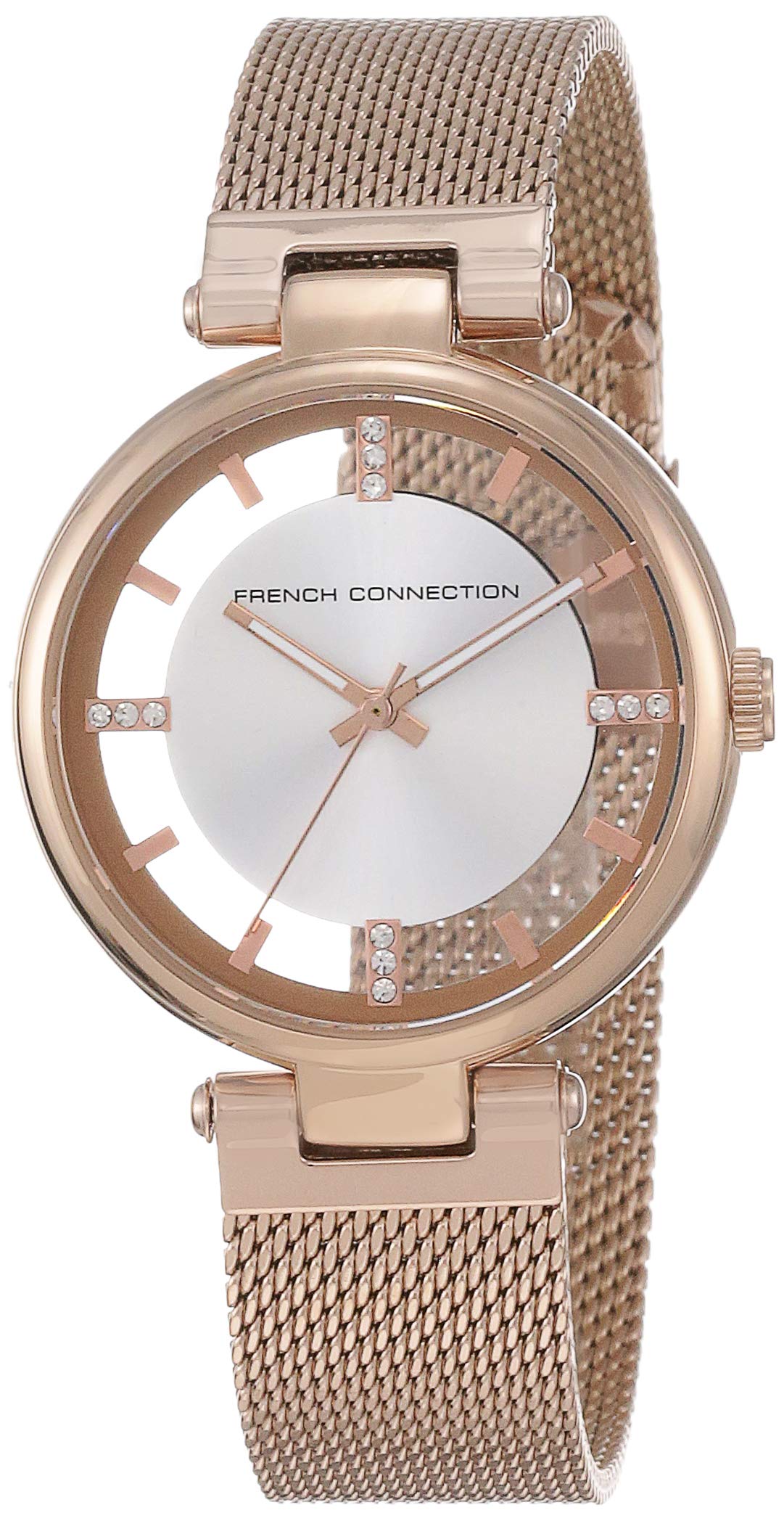 French Connection Analog Silver Dial Womens Watch-FC148RGM (B08JM3TJ9Q) Amazon Price History, Amazon Price Tracker
