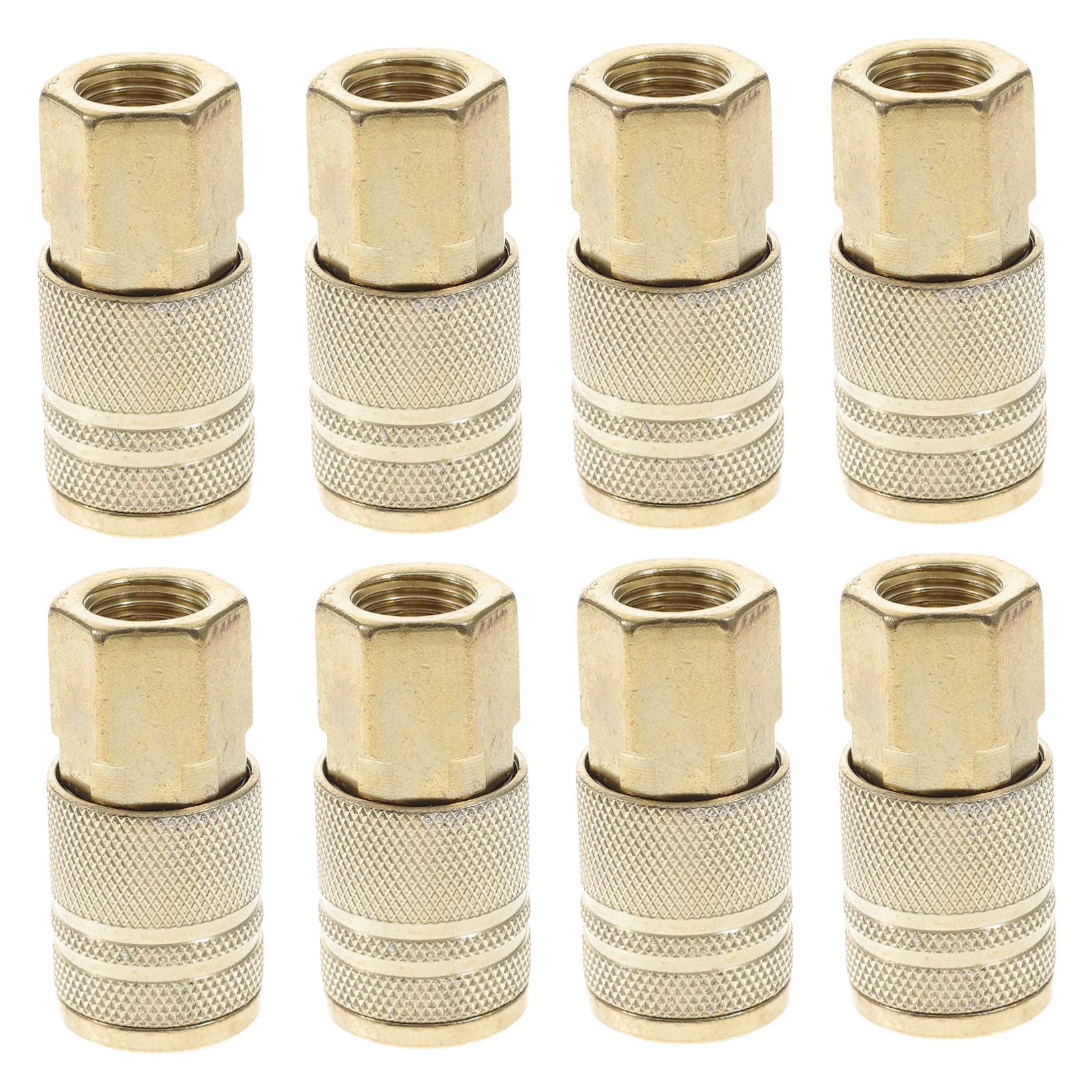 Conector Rápido de Aire Hembra 1/4 de Hierro Galvanizado, 10 Piezas