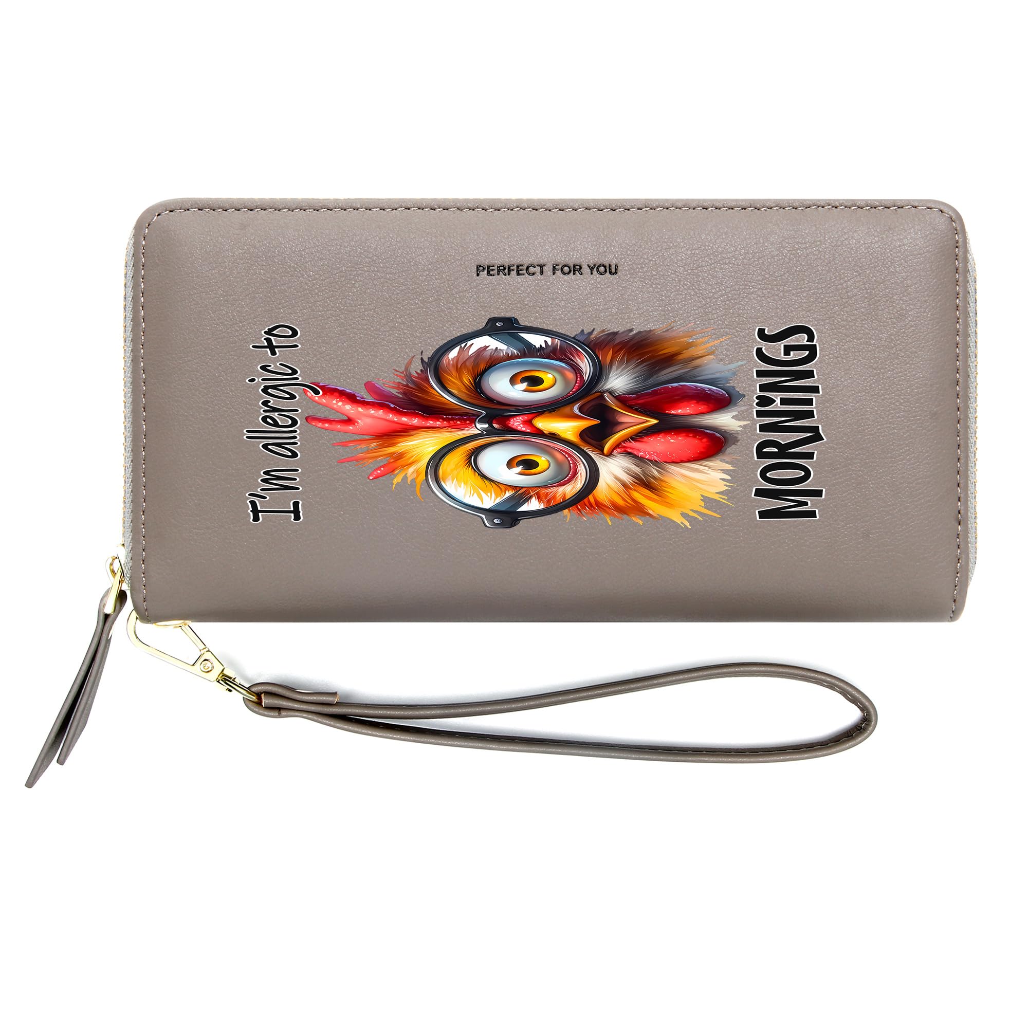 ZRTARY Customized Animal Themed Women Wallets,Birthday Gift,Mother's Gift for Mother,Grandmother,Holiday Gift for Friends 1116f