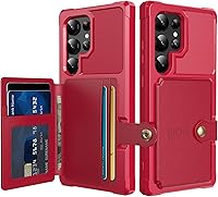 Vista 34 de Funda para Samsung Galaxy S23 Ultra con Portarjetas, Compatible con Soporte Magnético para Automóvil, Resistente a los Golpes de Servicio Pesado