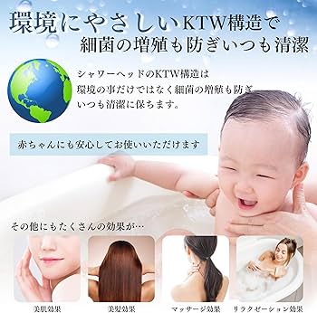 Amazon.co.jp: UNLYON シャワーヘッド ファインバブル 節水 高水圧