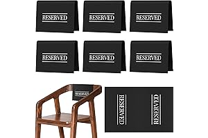 Reserved Seating Signs | Reserved Chair Signs Church Pew Reserved Sign Black