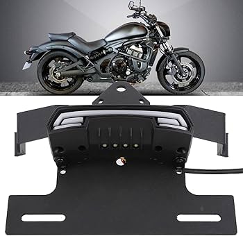 バルカン400 リアフェンダー テールランプ シート ナンバーフレーム セット Amazon | XTevu LED テールランプ ターンシグナル付き 12V ナンバー