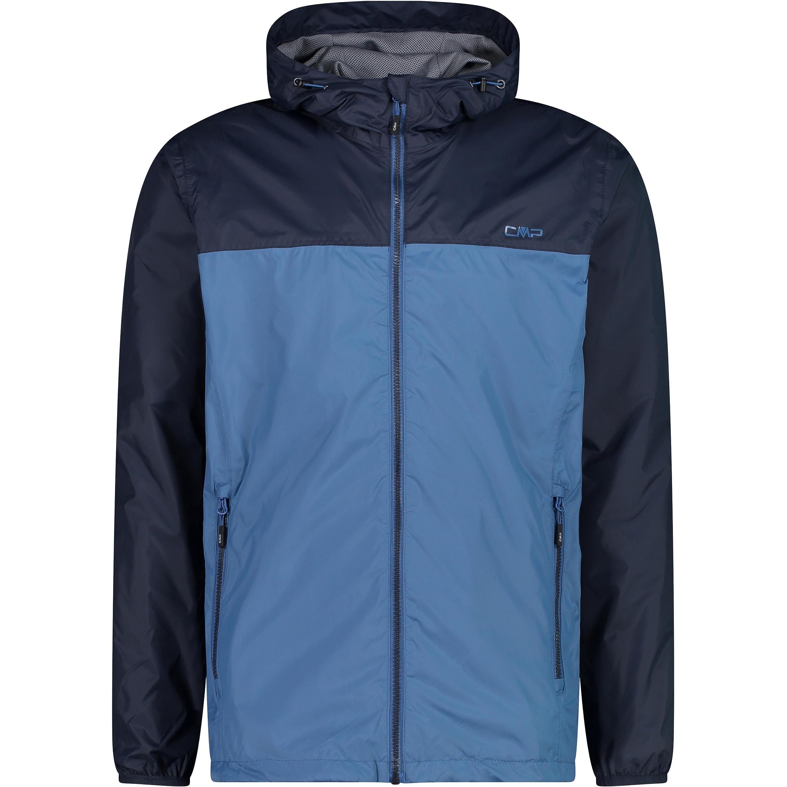 CMP - Man Jacket Rain Fix Hood, Dusty Blue, 48
