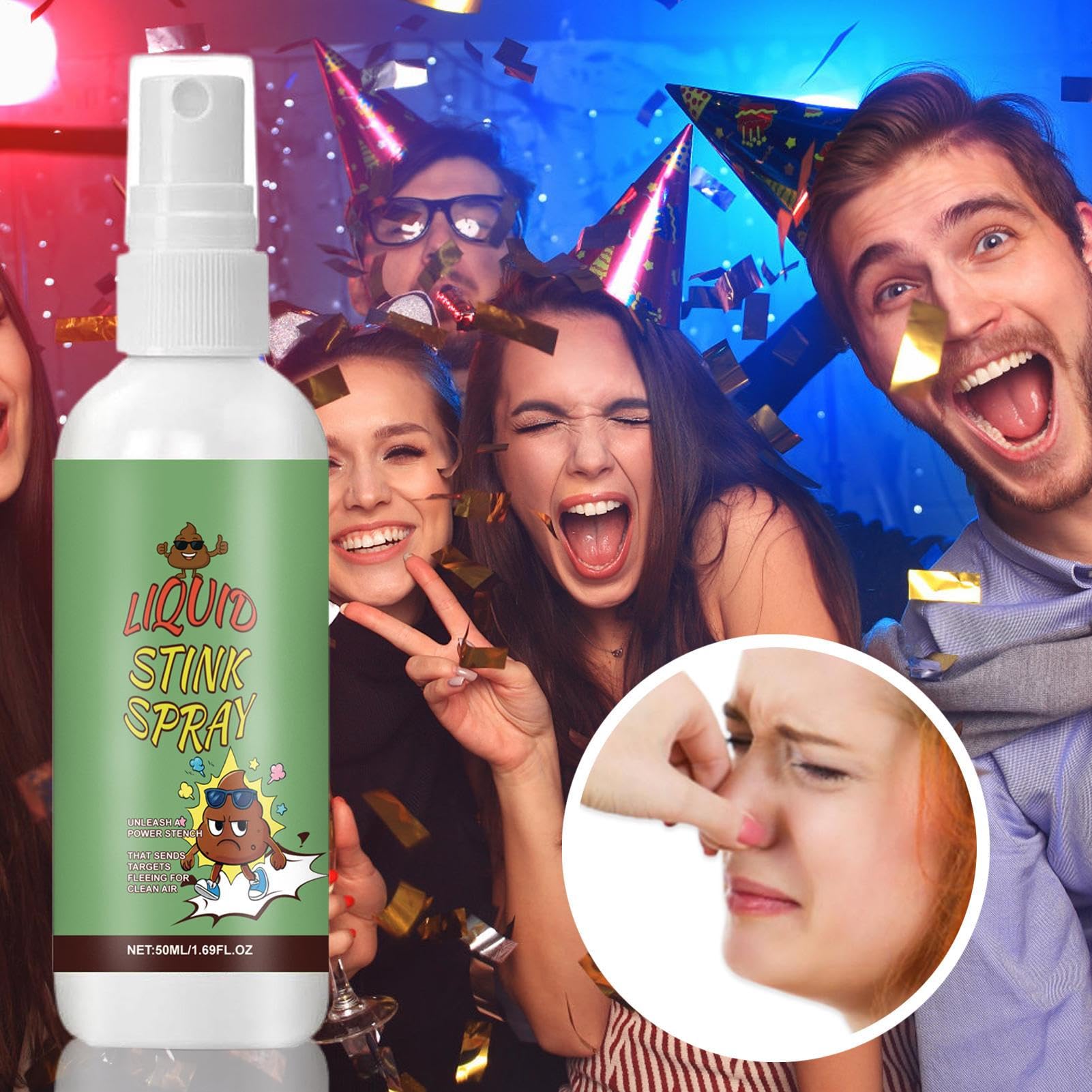 Furz Spray Extra Starker Gestank,Furzspray Scherzartikel - 50ml Lustiger Stinknebel Mit -Scherzgerät Für Halloween Partys Treffen Aprilscherz Streiche Kinder Erwachsene