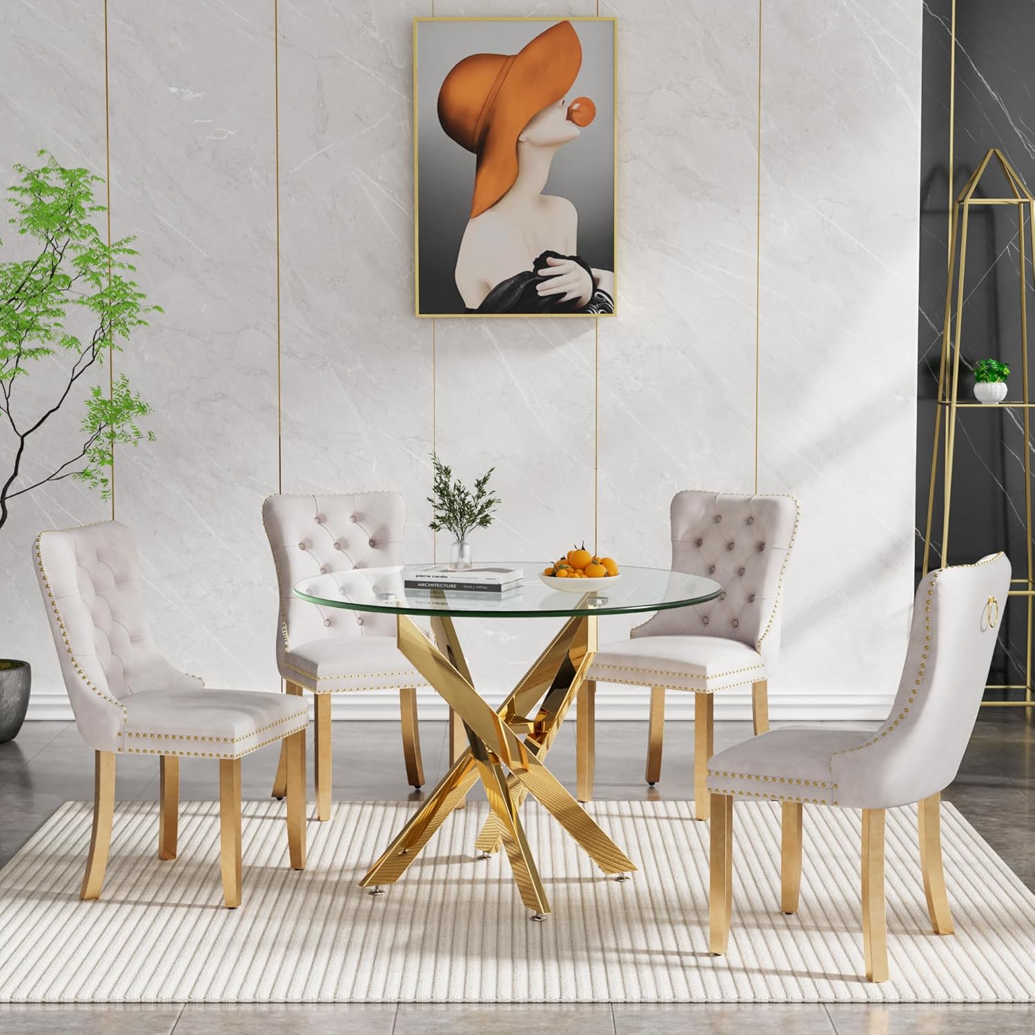 36'' Round Gold 36'' Round Gold