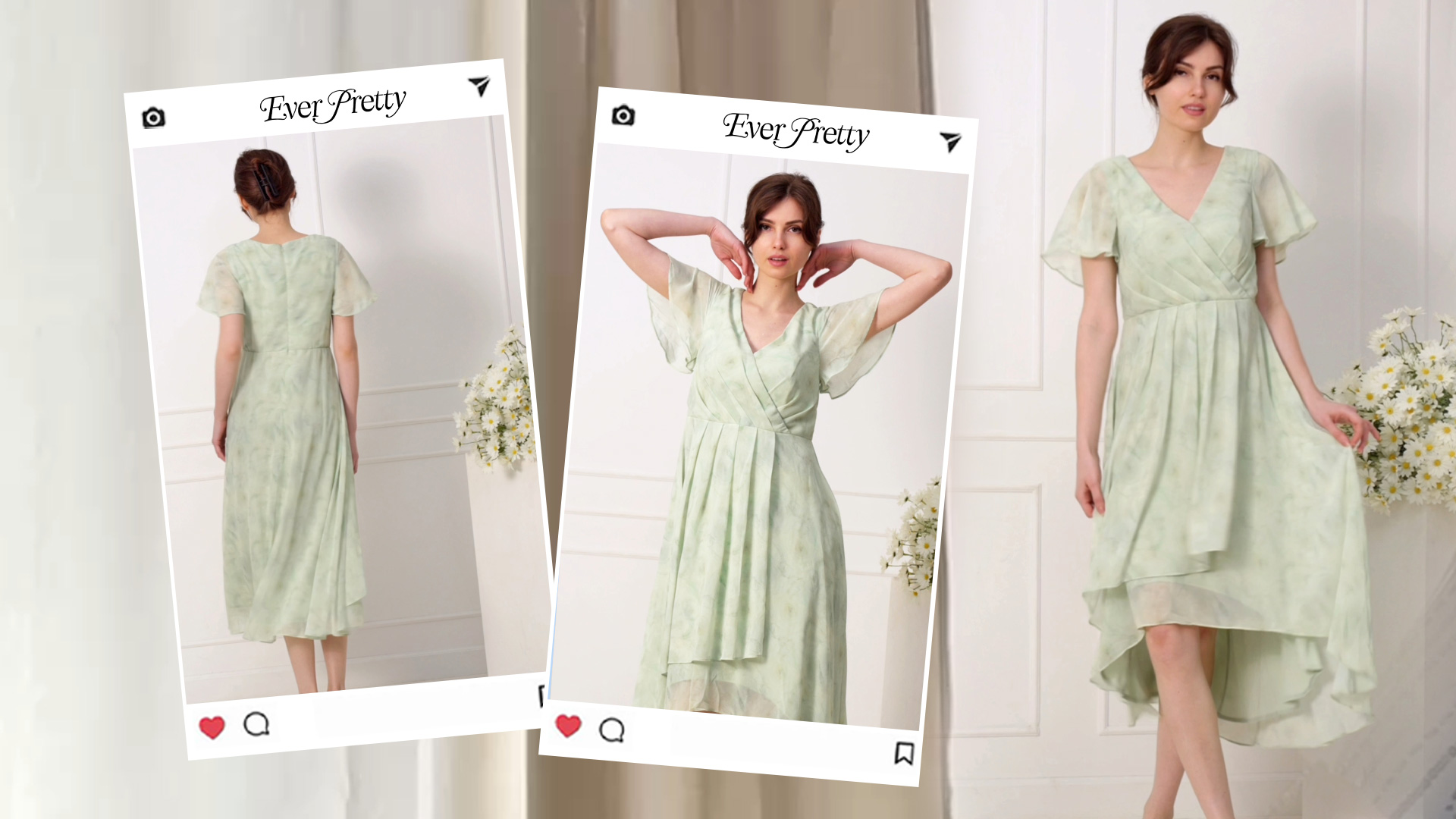 Amazon.com: Ever-Pretty Women's Spring Summer Chiffon Wedding Guest Dresses V Neck Ruffle Sleeves Midi Semi Formal Cocktail Dress Blue US02 : Clothing, Shoes & Jewelry Amazon.com: Ever-Pretty Women's Spring Summer Chiffon Wedding Guest Dresses V Neck Ruffle Sleeves Midi Semi Formal Cocktail Dress Blue US02 : Clothing, Shoes & Jewelry