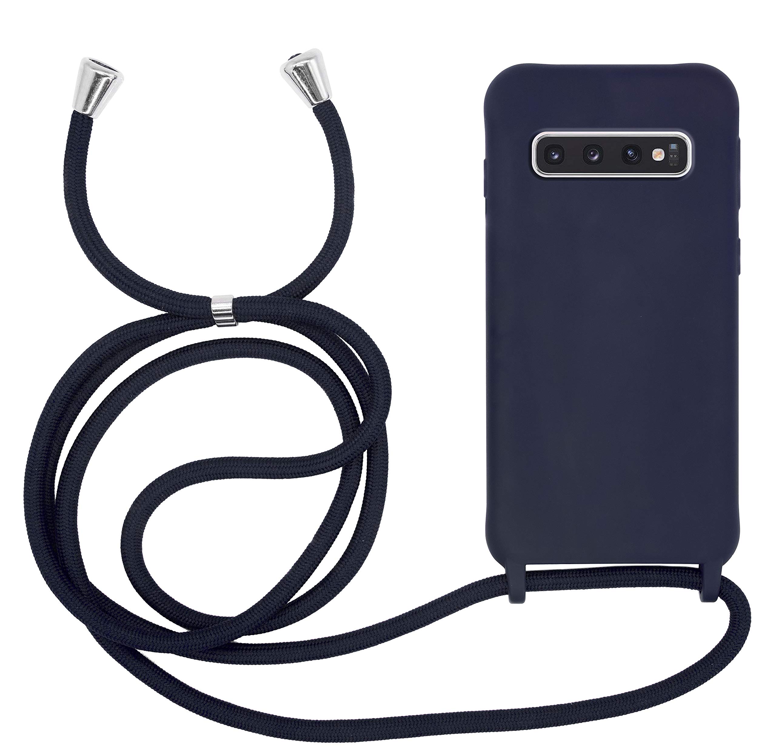 Custodia In Silicone Per IPhone 14 Con Cordino - Protezione Completa Fotocamera, Antiurto, Colore Cachi